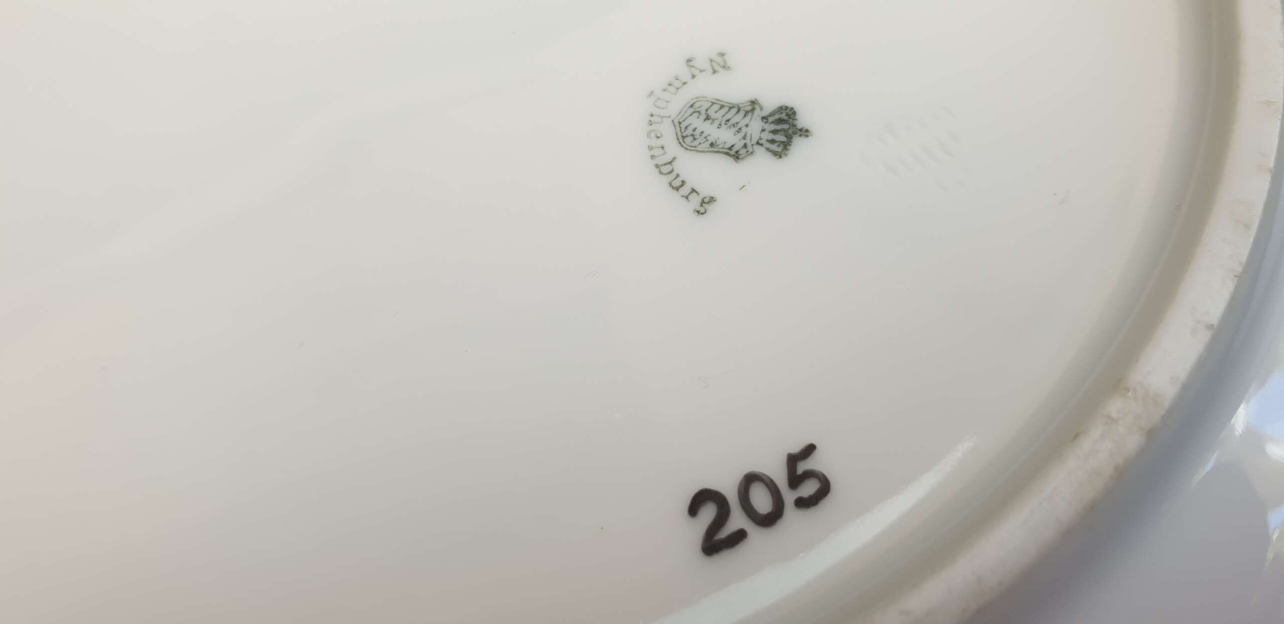 Nymphenburg Porcelain Soup Dish/Bowl from Hermann Göring’s Family Wagon 10 ‘205’ - Image 8