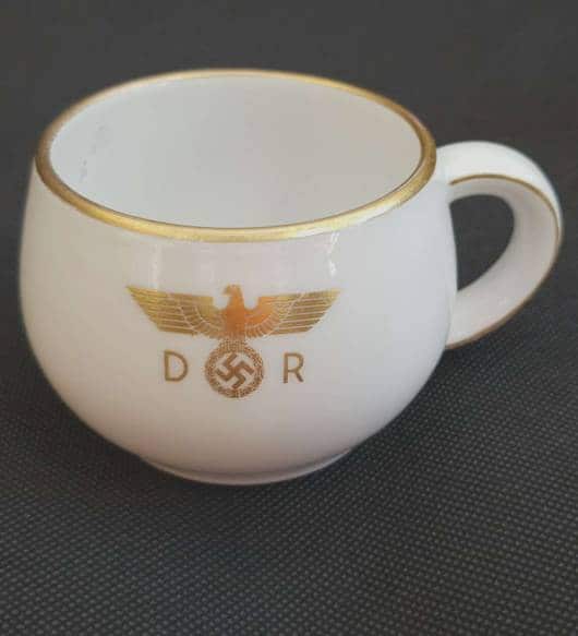 Nymphenburg Porcelain Teacup from Adolf Hitler`s Private Wagon 10 ‘203’