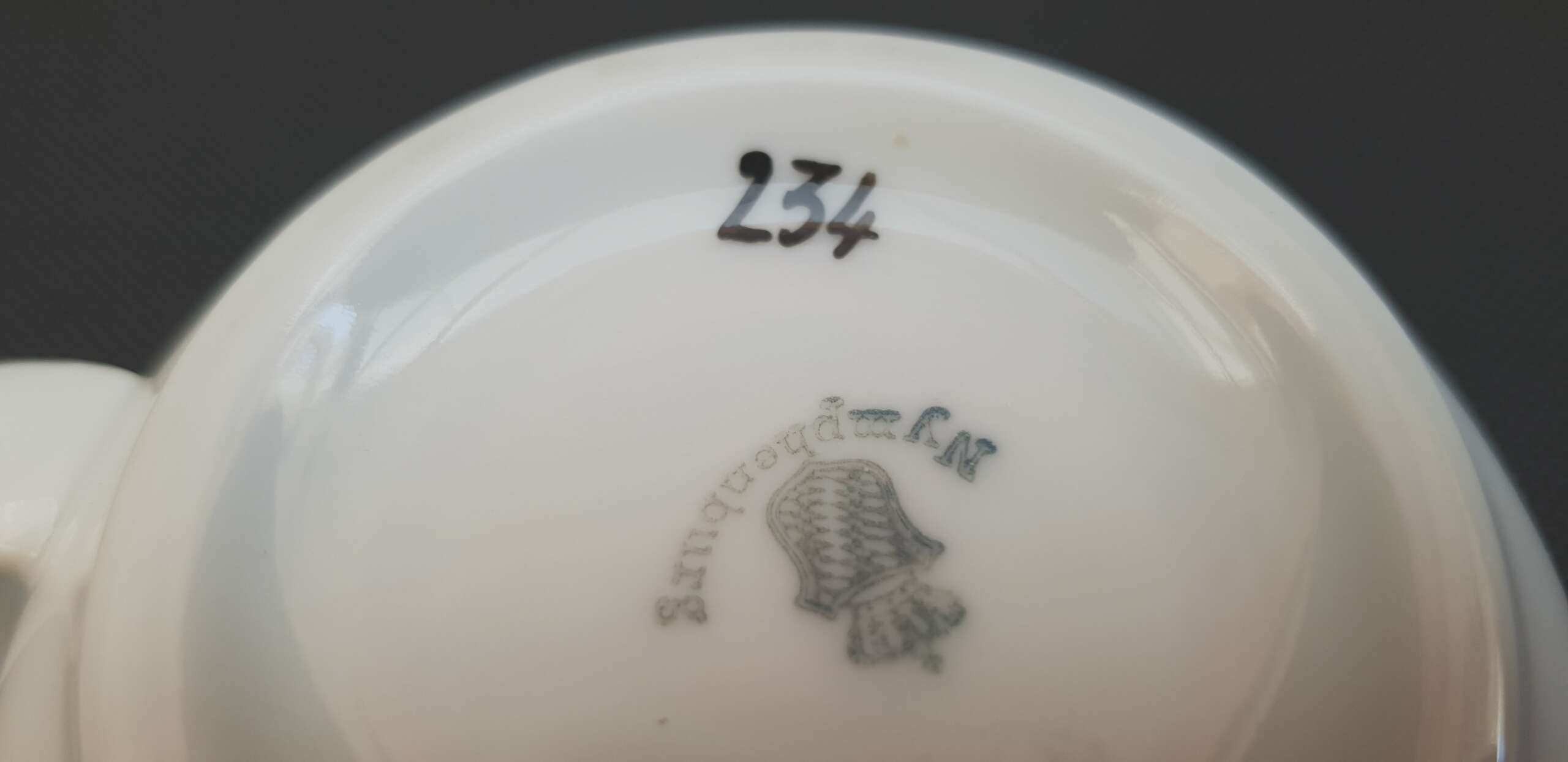 Nymphenburg Porcelain Teacup from Hermann Göring’s Guest Wagon 10 ‘234’ - Image 6