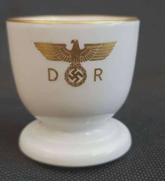 Nymphenburg Porcelain Eggcup from Joseph Goebbel`s Personal Wagon 10 ‘207’