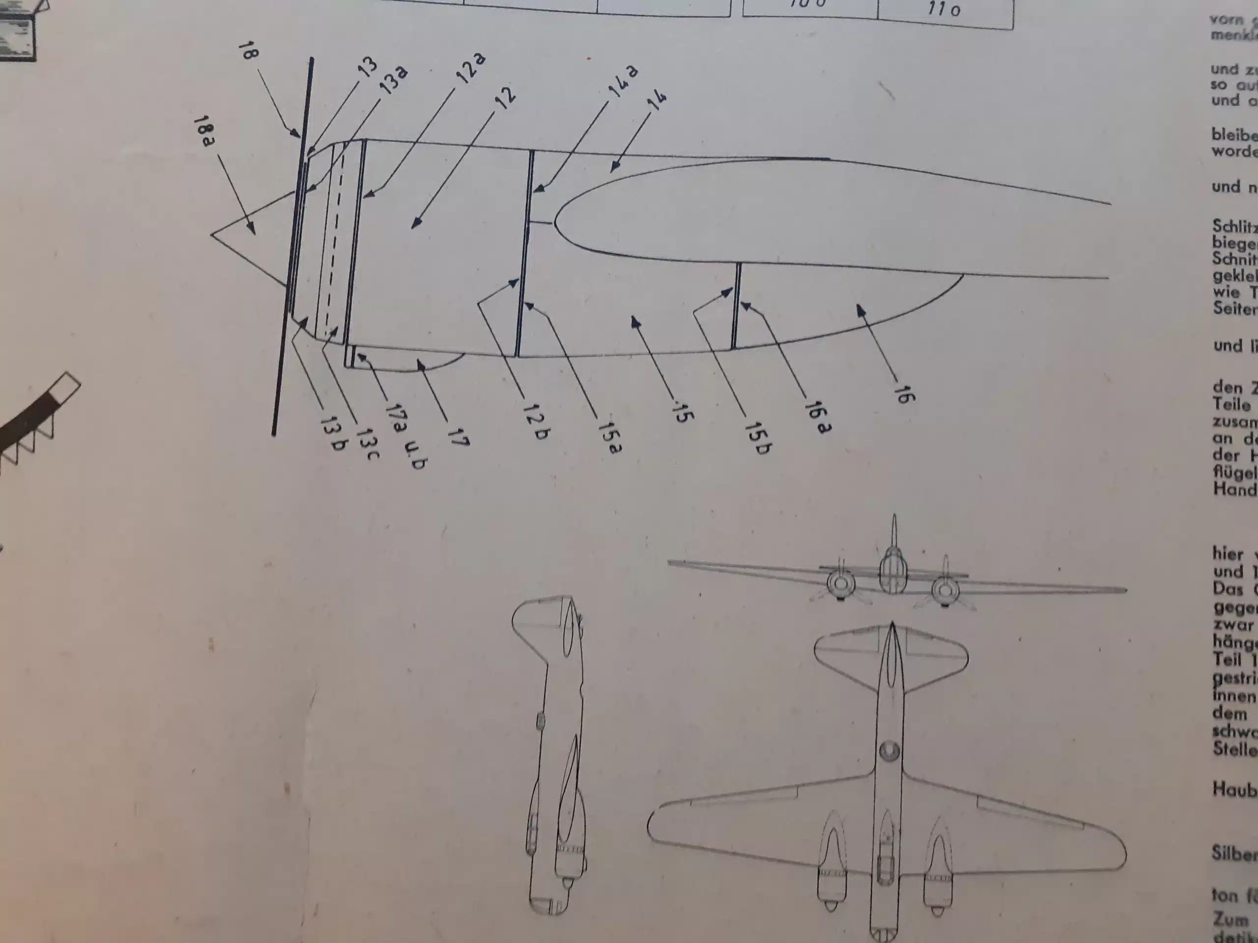 WWII GERMAN PAPER AIRPLANE MODEL KIT, ILYUSHIN DB-3 BOMBER.  CIRCA 1939 - Image 6