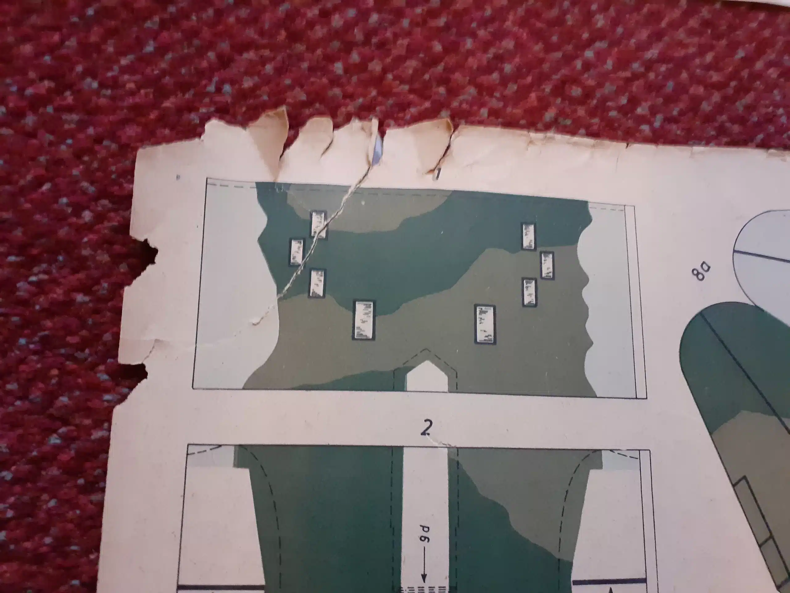 WWII GERMAN PAPER AIRPLANE MODEL KIT, ILYUSHIN DB-3 BOMBER.  CIRCA 1939 - Image 7