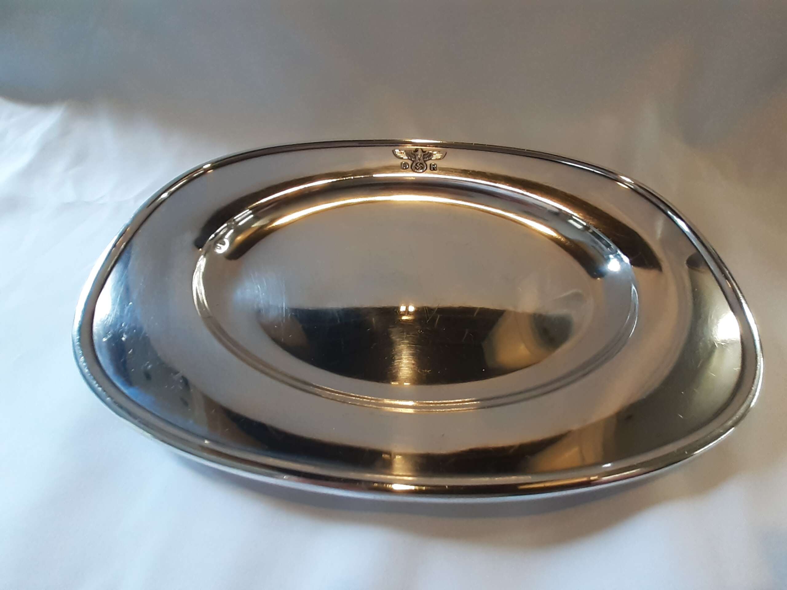 Small Silver 'Alpaka' Serving Platter from Adolf Hitler`s Staff Dining Wagon 10 ‘244’ - Image 11