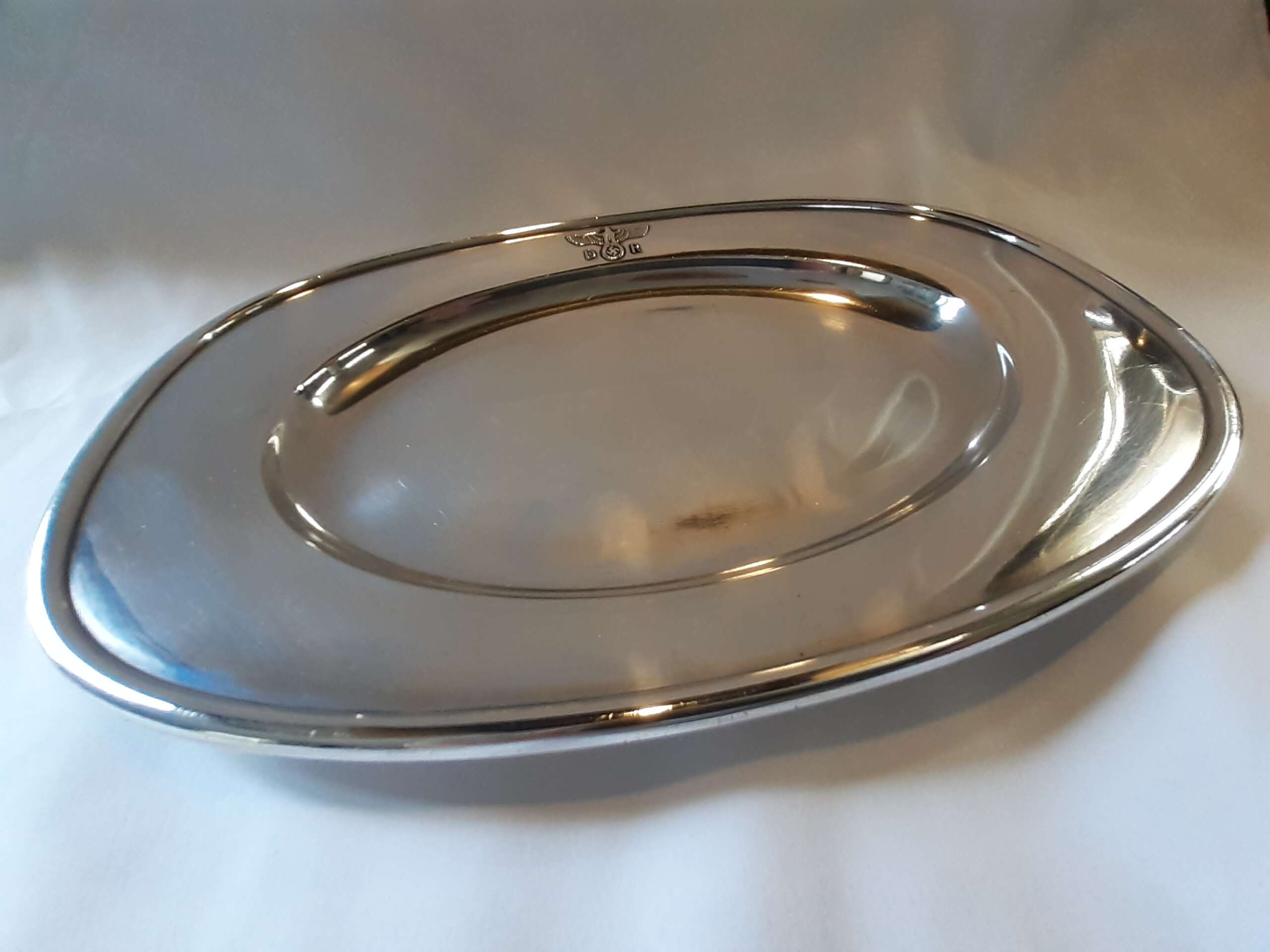 Small Silver 'Alpaka' Serving Platter from Adolf Hitler`s Staff Dining Wagon 10 ‘244’ - Image 9