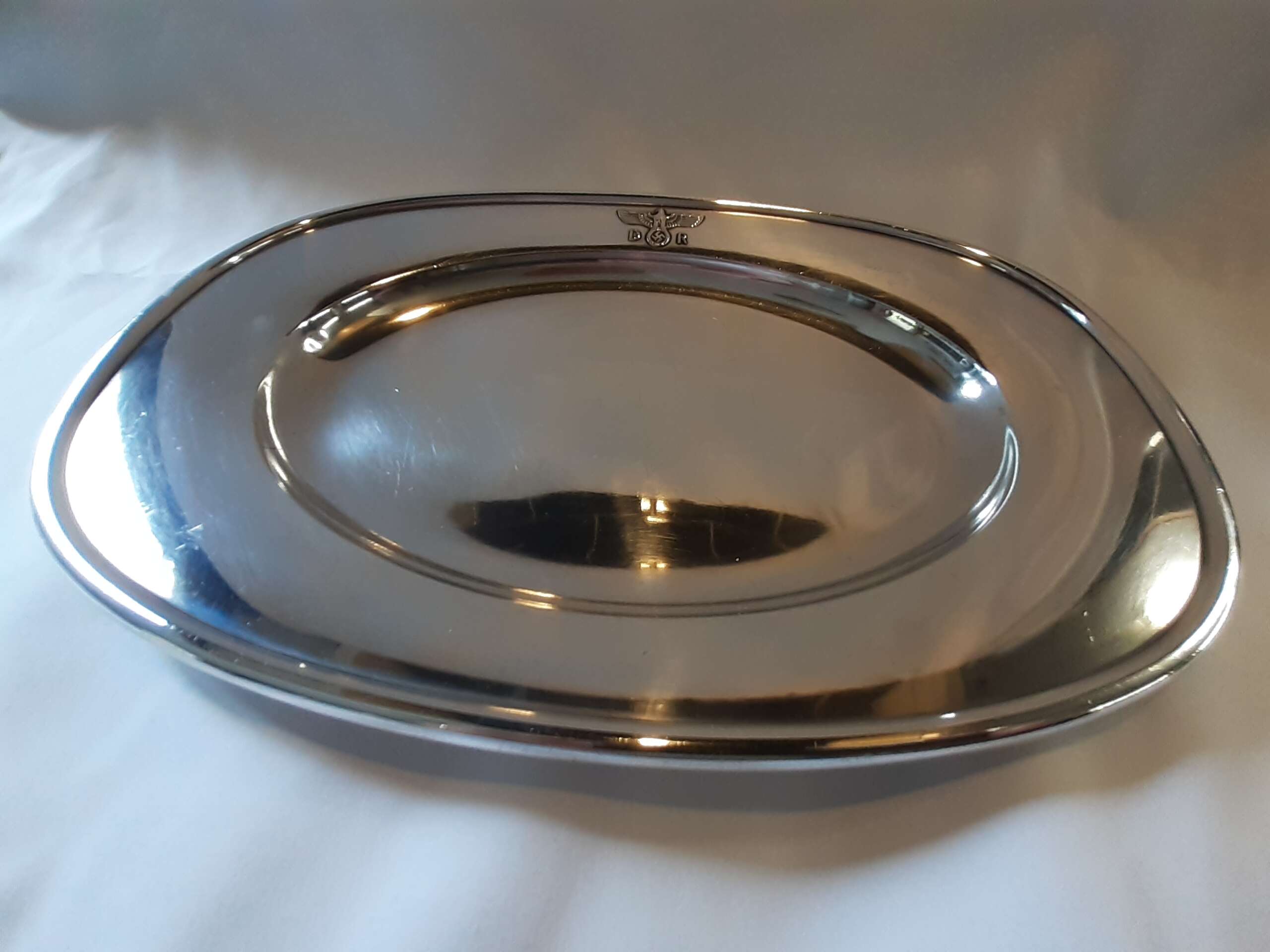 Small Silver 'Alpaka' Serving Platter from Adolf Hitler`s Staff Dining Wagon 10 ‘244’ - Image 8