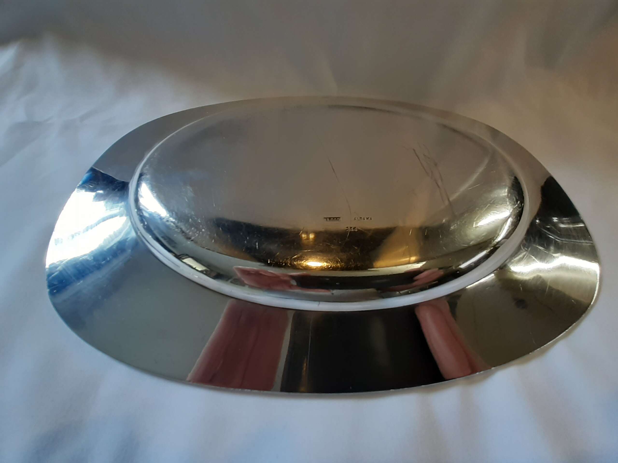 Small Silver 'Alpaka' Serving Platter from Adolf Hitler`s Staff Dining Wagon 10 ‘244’ - Image 5