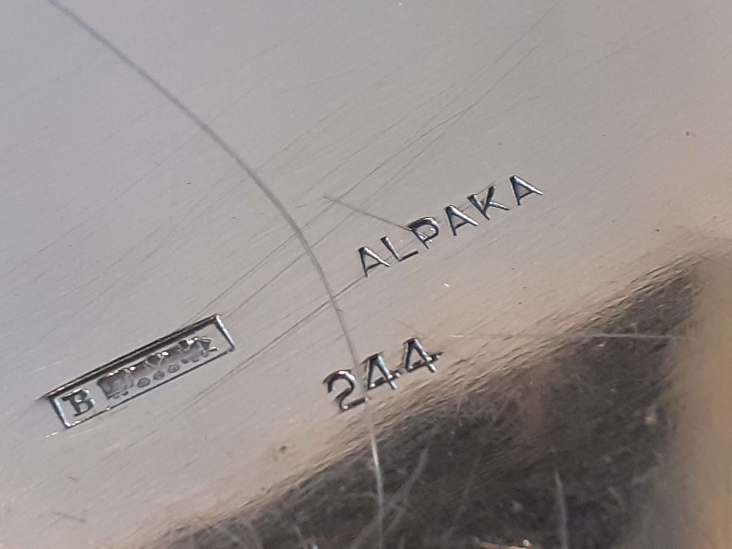 Small Silver 'Alpaka' Serving Platter from Adolf Hitler`s Staff Dining Wagon 10 ‘244’ - Image 4