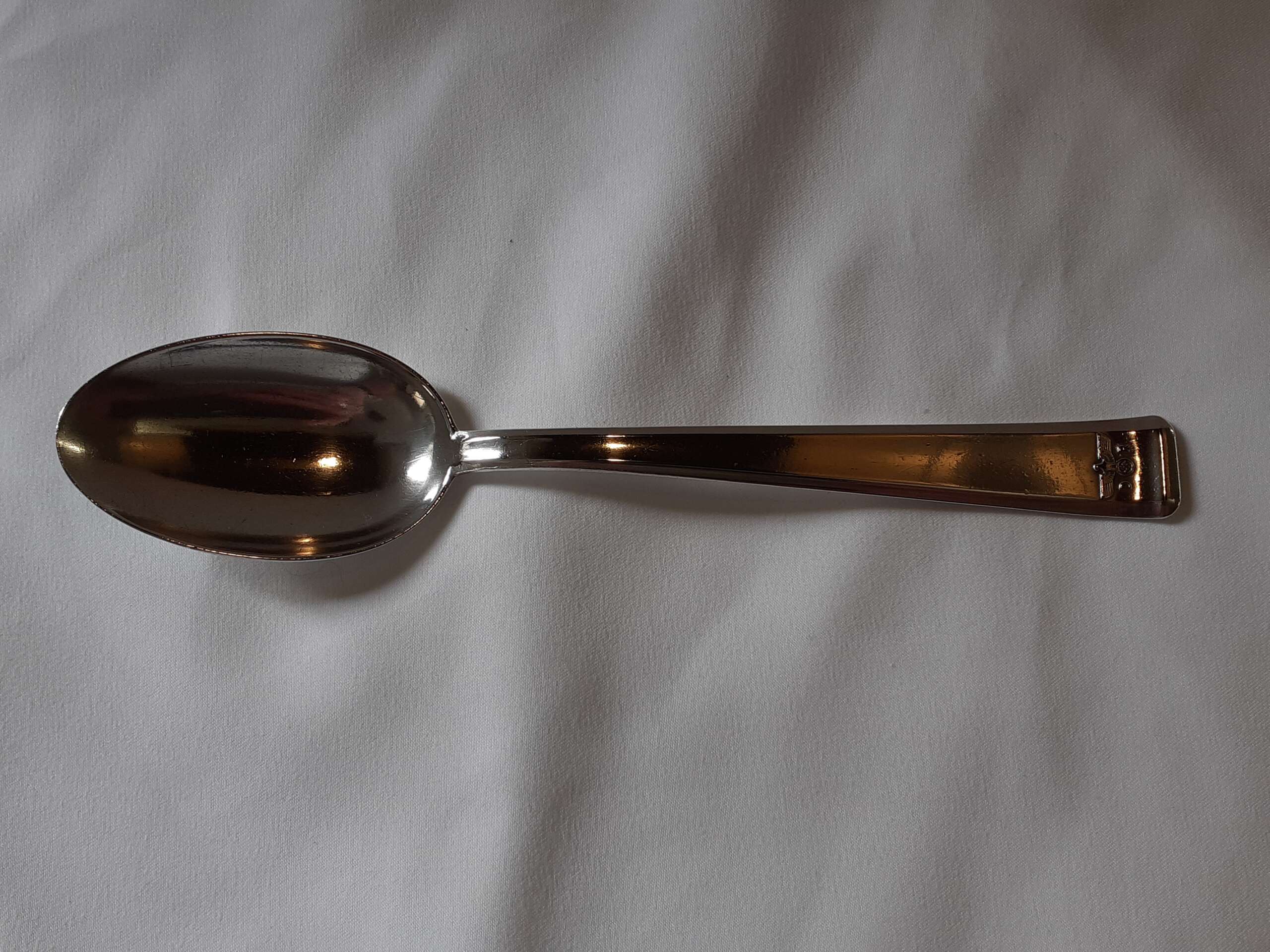 Bruckmann & Sohne Silver Dessert spoon from Heinrich Himmler`s Personal Wagon 10 ‘214’ - Image 2