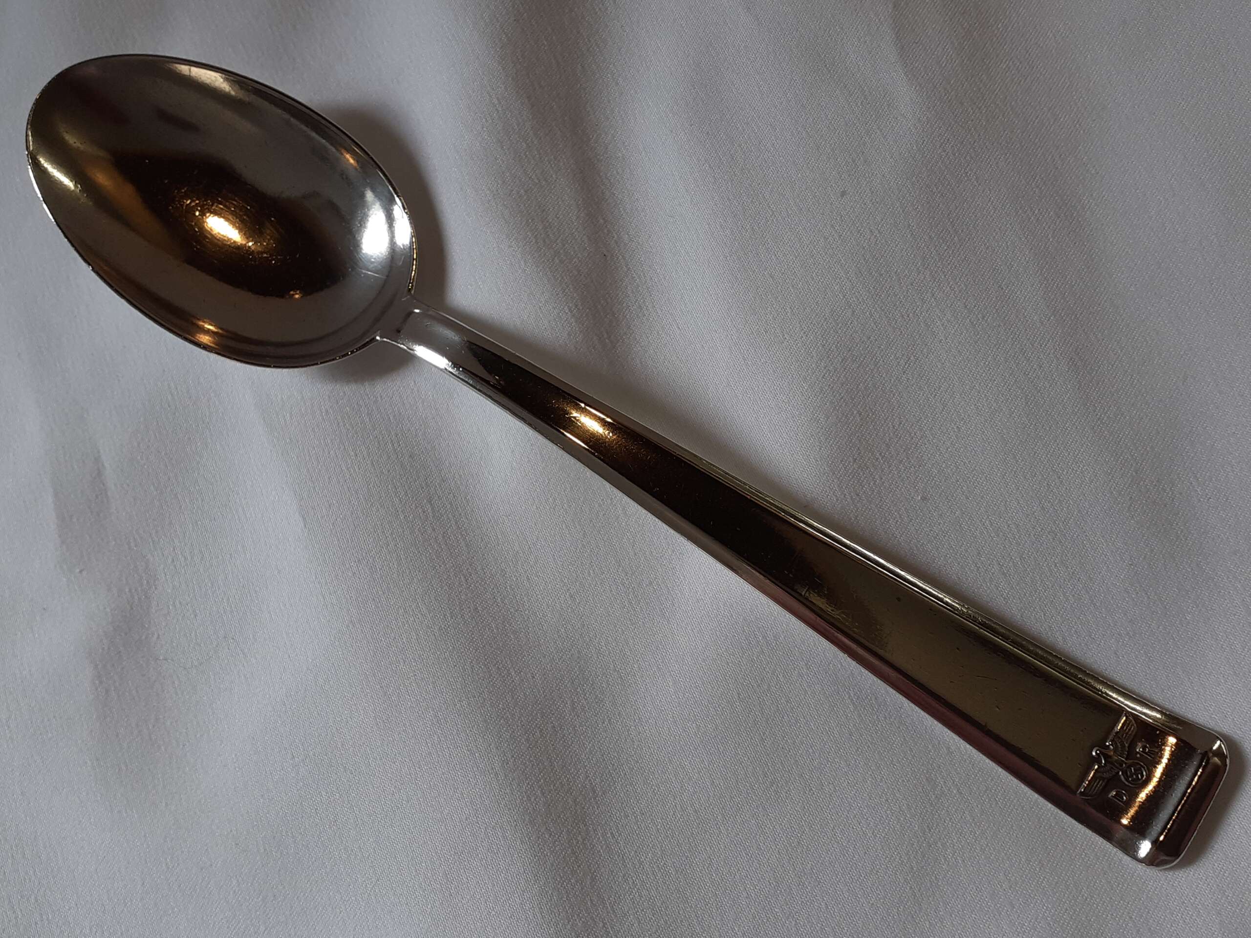 Bruckmann & Sohne Silver Dessert spoon from Heinrich Himmler`s Personal Wagon 10 ‘214’ - Image 3