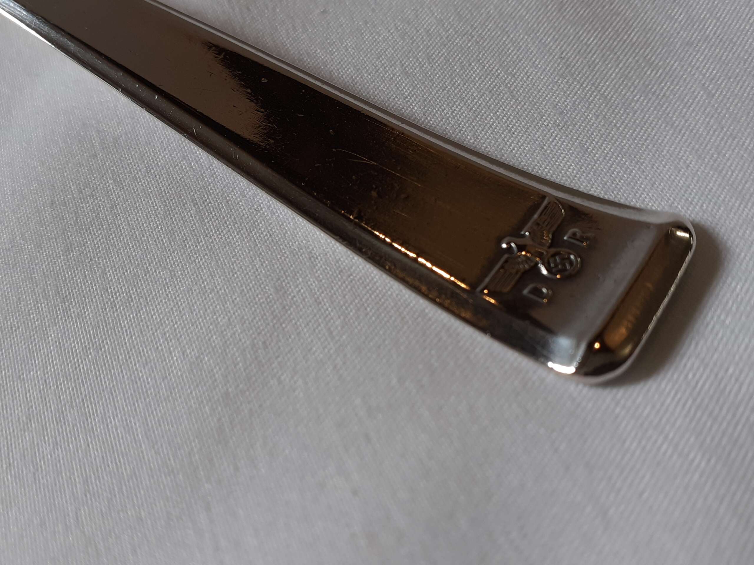 Bruckmann & Sohne Silver Dessert spoon from Heinrich Himmler`s Personal Wagon 10 ‘214’ - Image 4