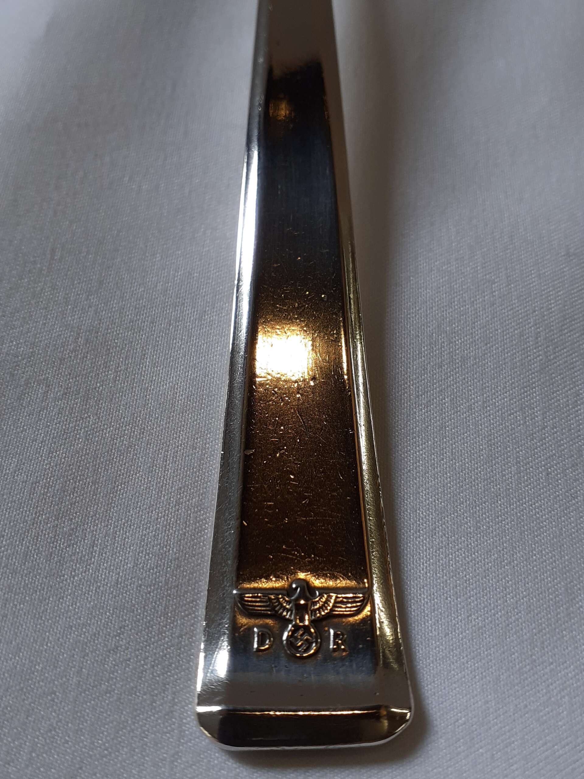Bruckmann & Sohne Silver Dessert spoon from Heinrich Himmler`s Personal Wagon 10 ‘214’ - Image 5