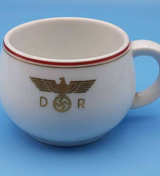 Nymphenburg Porcelain Teacup from Adolf Hitler`s VIP Dining Wagon 10 ‘244’