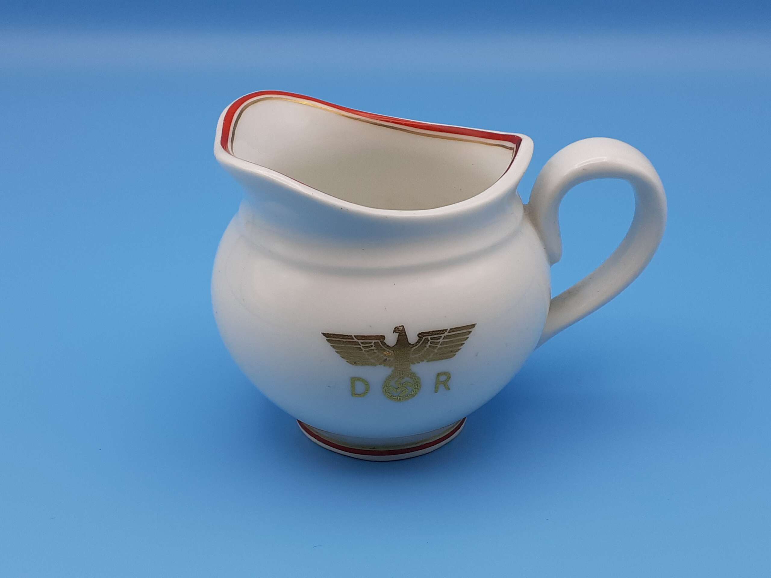 Nymphenburg Porcelain Creamer / Small Milk Jug from Adolf Hitler`s VIP Dining Wagon 10 ‘244’