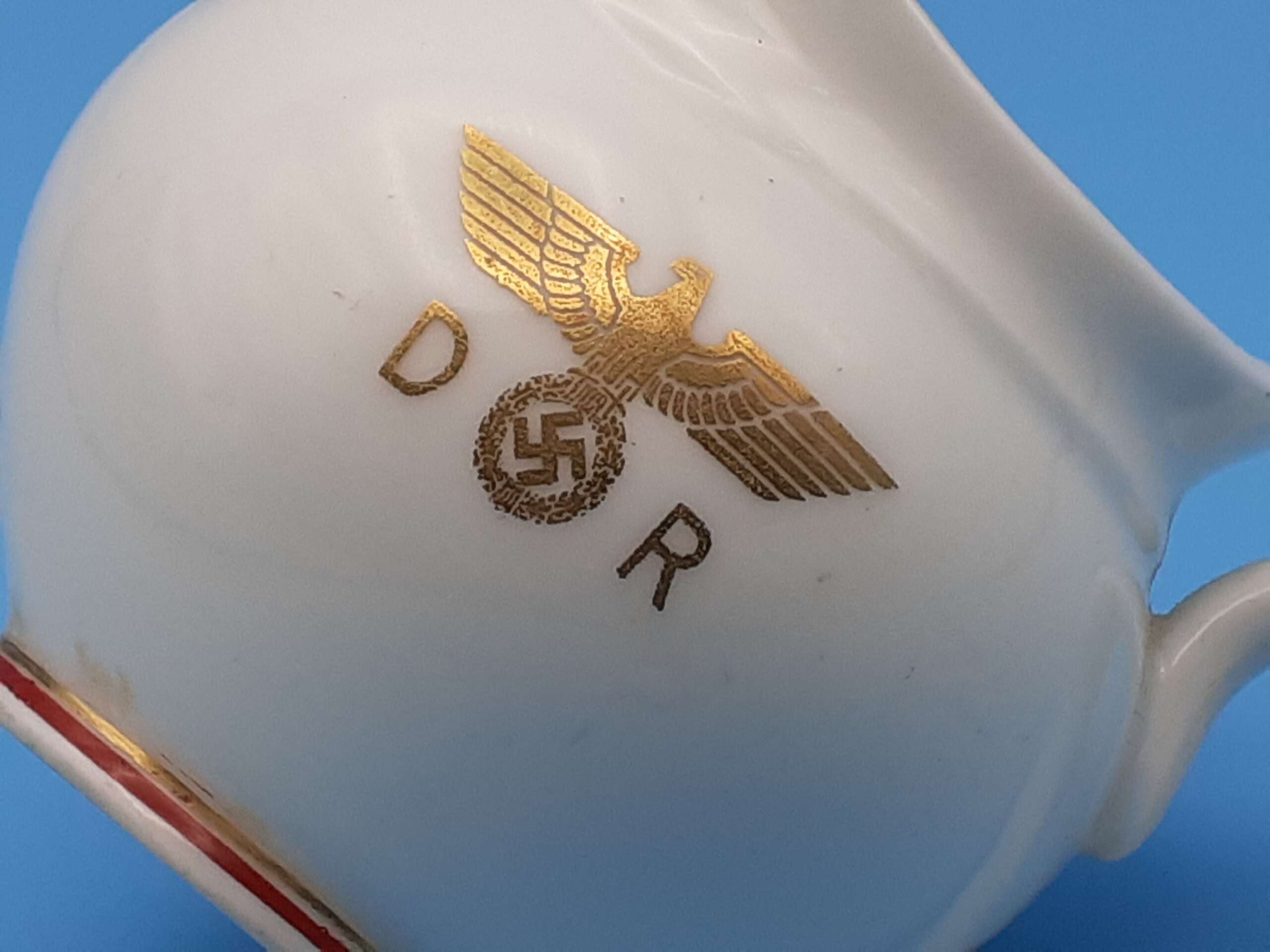 Nymphenburg Porcelain Creamer / Small Milk Jug from Adolf Hitler`s VIP Dining Wagon 10 ‘244’ - Image 3