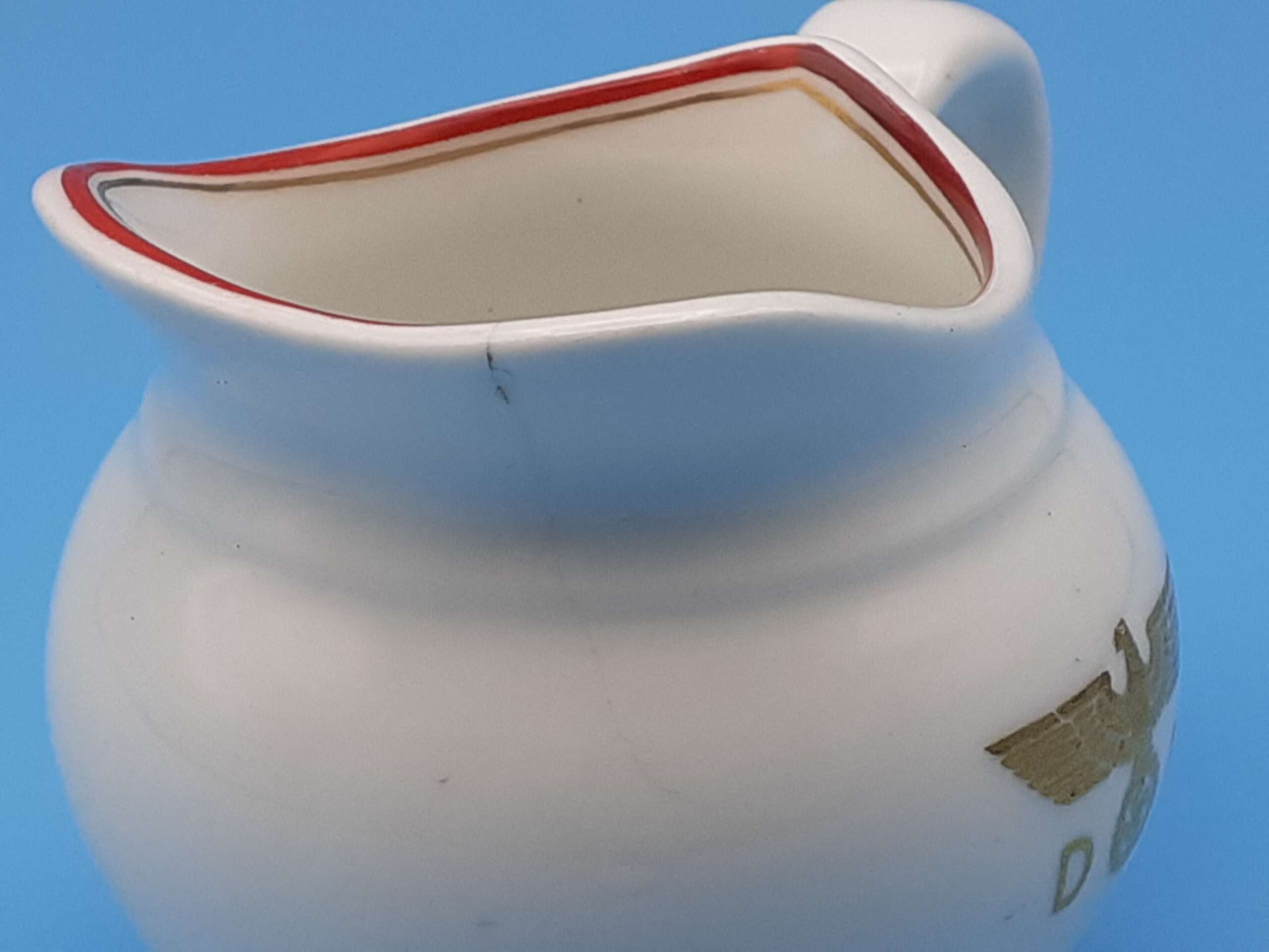 Nymphenburg Porcelain Creamer / Small Milk Jug from Adolf Hitler`s VIP Dining Wagon 10 ‘244’ - Image 5