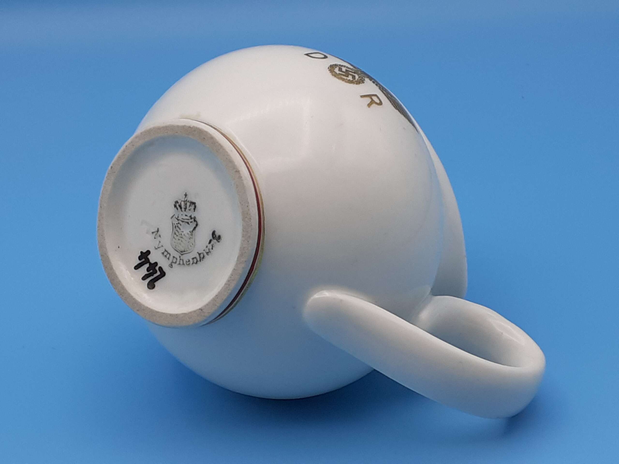 Nymphenburg Porcelain Creamer / Small Milk Jug from Adolf Hitler`s VIP Dining Wagon 10 ‘244’ - Image 6