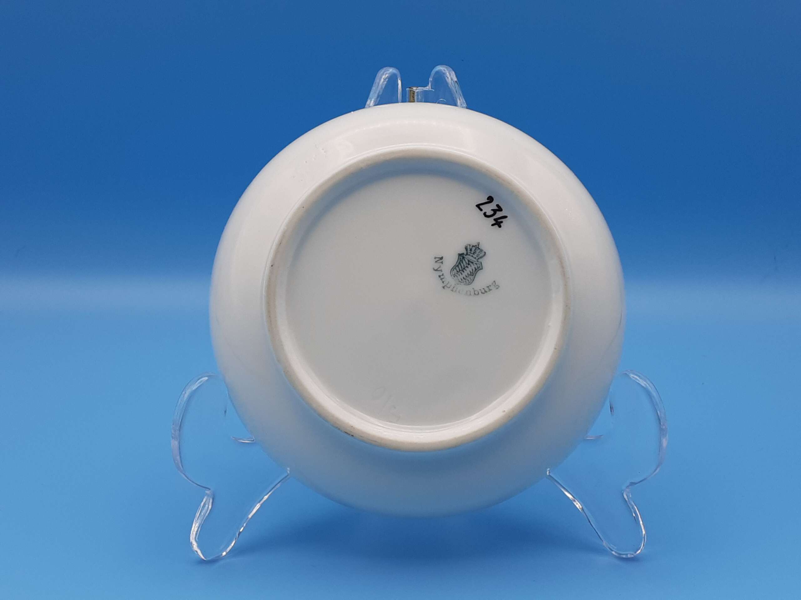 Nymphenburg Porcelain Small Condiments/Sauce Bowl from Hermann Göring’s Guest Wagon 10 ‘234’ - Image 3