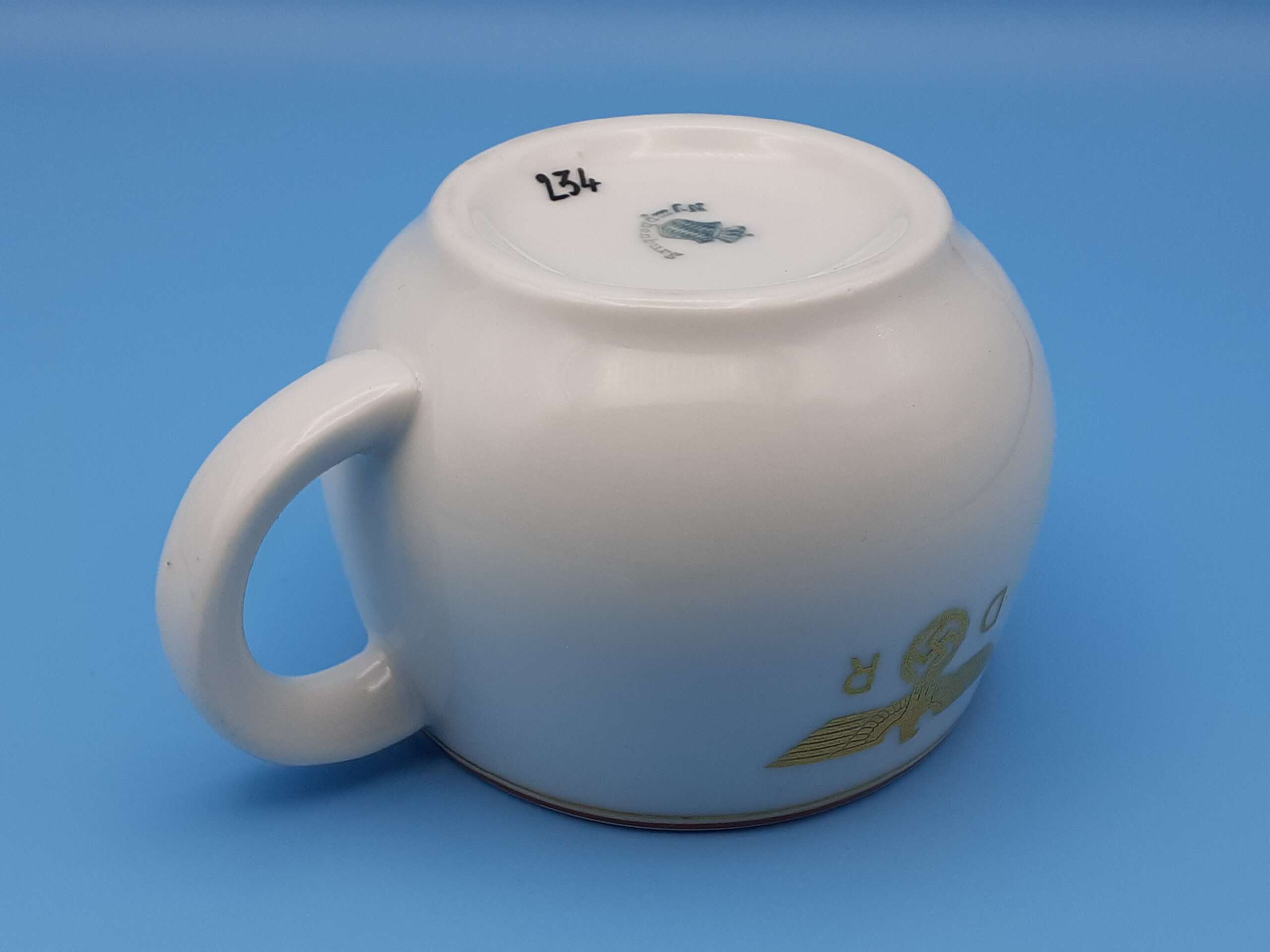 Nymphenburg Porcelain Teacup from Hermann Göring’s Guest Wagon 10 ‘234’ - Image 8