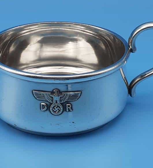Bruckmann Silver ‘ALPAKA’ Ragout-Fin Cup Holder (Ragoutphaennchen) from Hermann Göring`s Dining Wagon 10 ‘243’