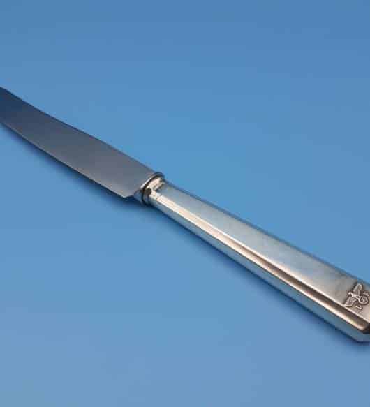 Bruckmann & Sohne Silver Dinner Knife from Adolf Hitler`s Glass Observation Wagon 10 ‘282’