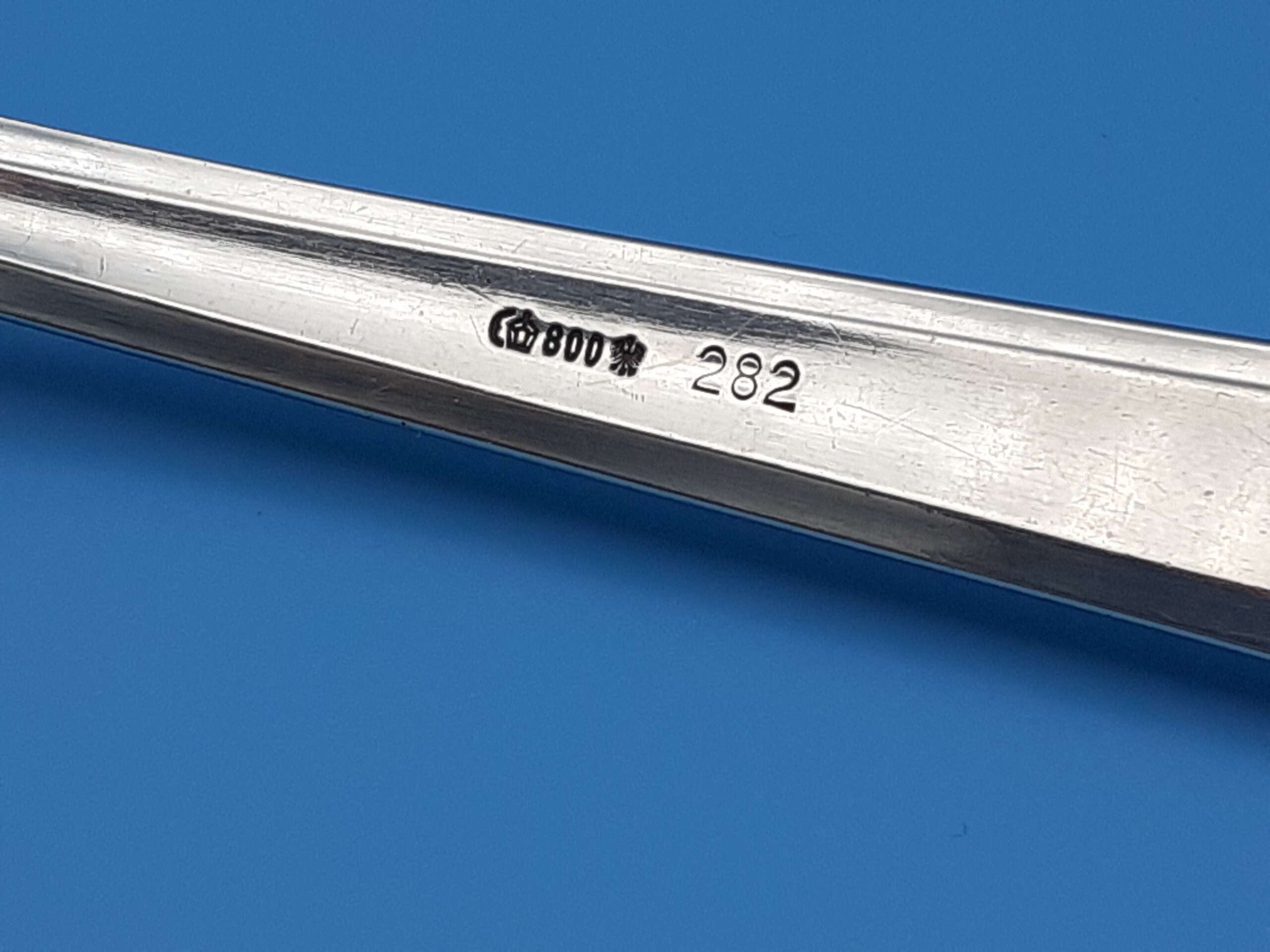 Bruckmann & Sohne Silver Dining Fork from Adolf Hitler`s Glass Observation Wagon 10 ‘282’ - Image 3