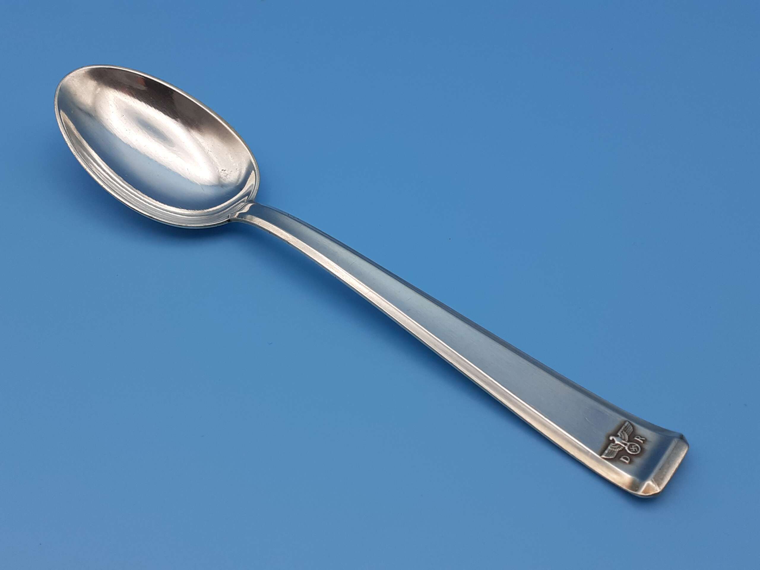 Bruckmann & Sohne Silver Dessert Spoon from Adolf Hitler`s Glass Observation Wagon 10 ‘282’