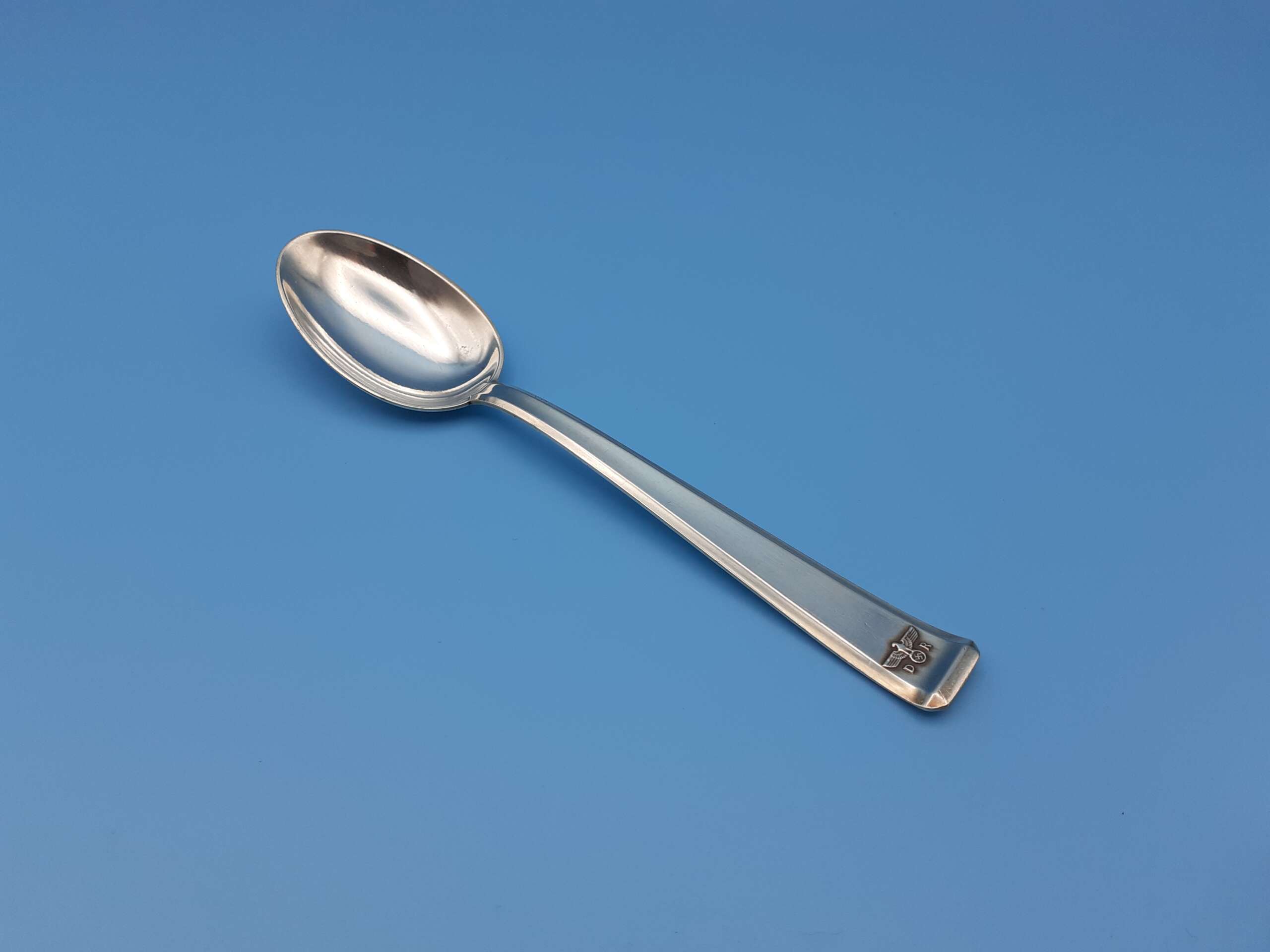 Bruckmann & Sohne Silver Dessert Spoon from Adolf Hitler`s Glass Observation Wagon 10 ‘282’ - Image 2