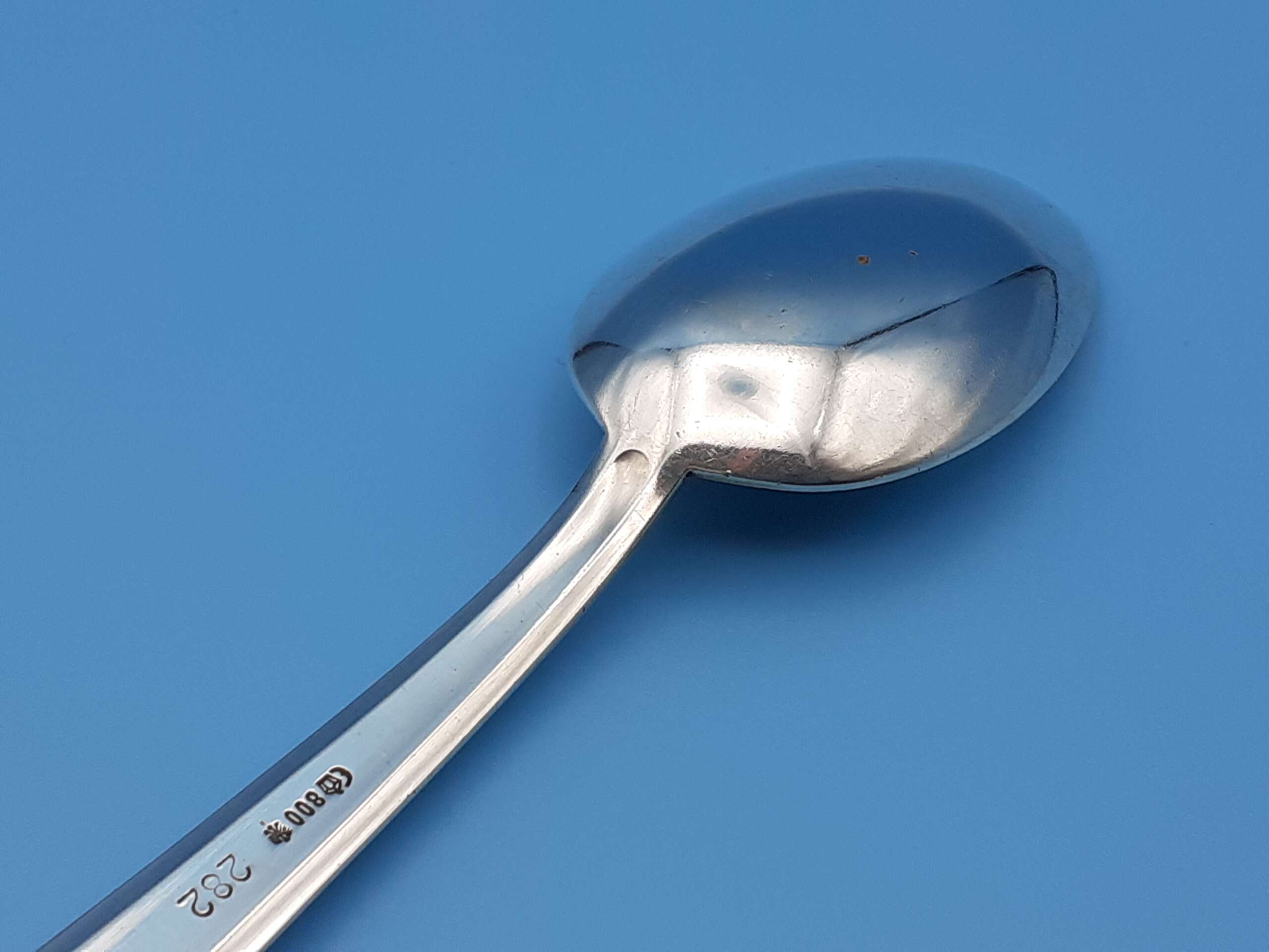 Bruckmann & Sohne Silver Dessert Spoon from Adolf Hitler`s Glass Observation Wagon 10 ‘282’ - Image 7