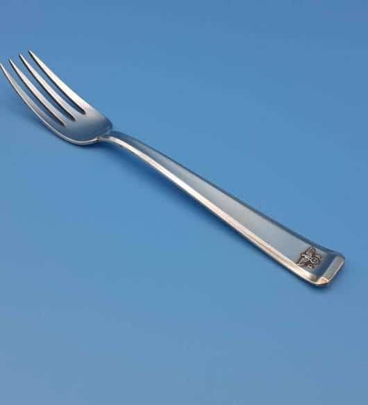 Bruckmann & Sohne Silver Dessert Fork from Adolf Hitler`s Glass Observation Wagon 10 ‘282’