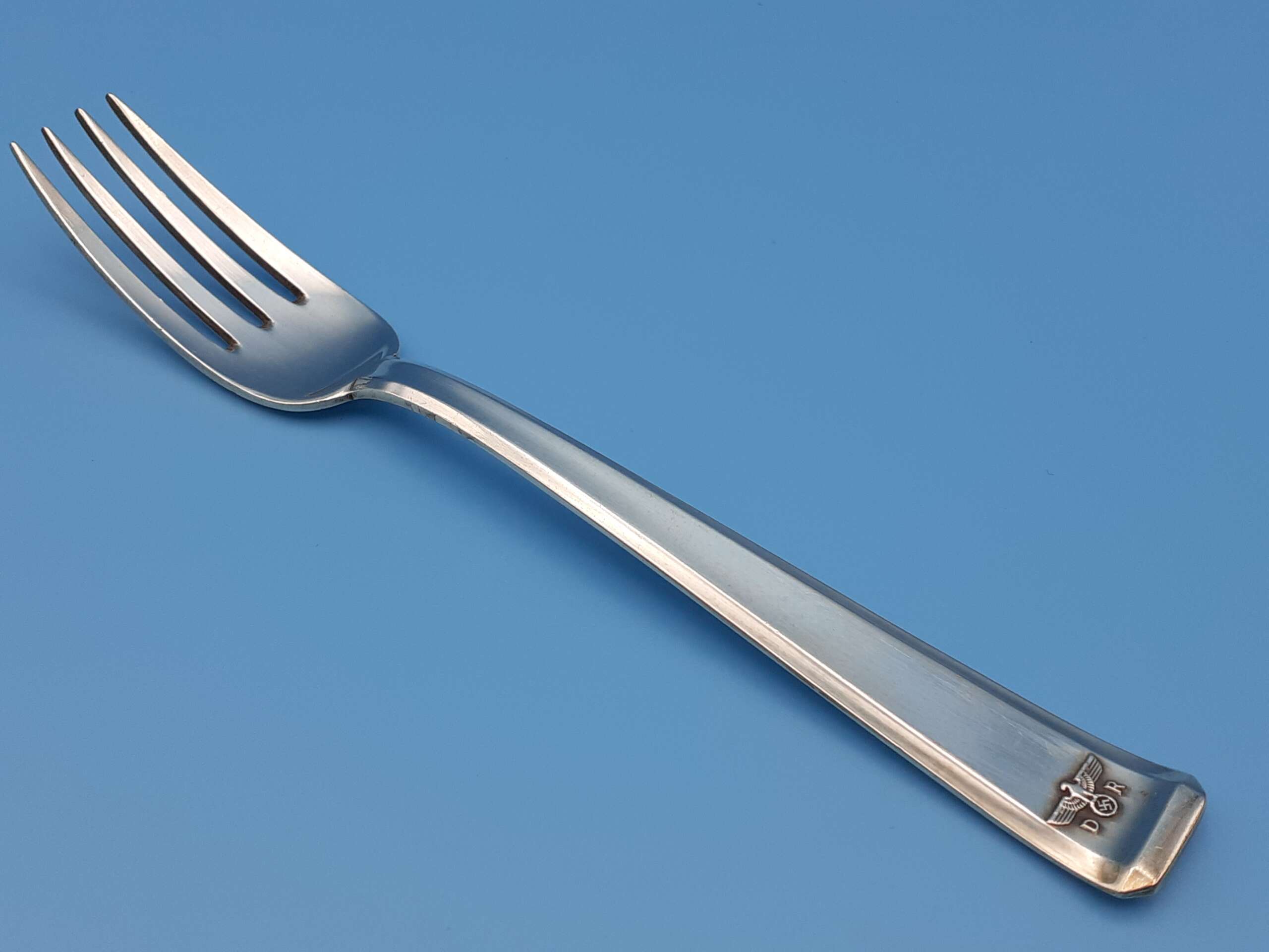 Bruckmann & Sohne Silver Dessert Fork from Adolf Hitler`s Glass Observation Wagon 10 ‘282’ - Image 2