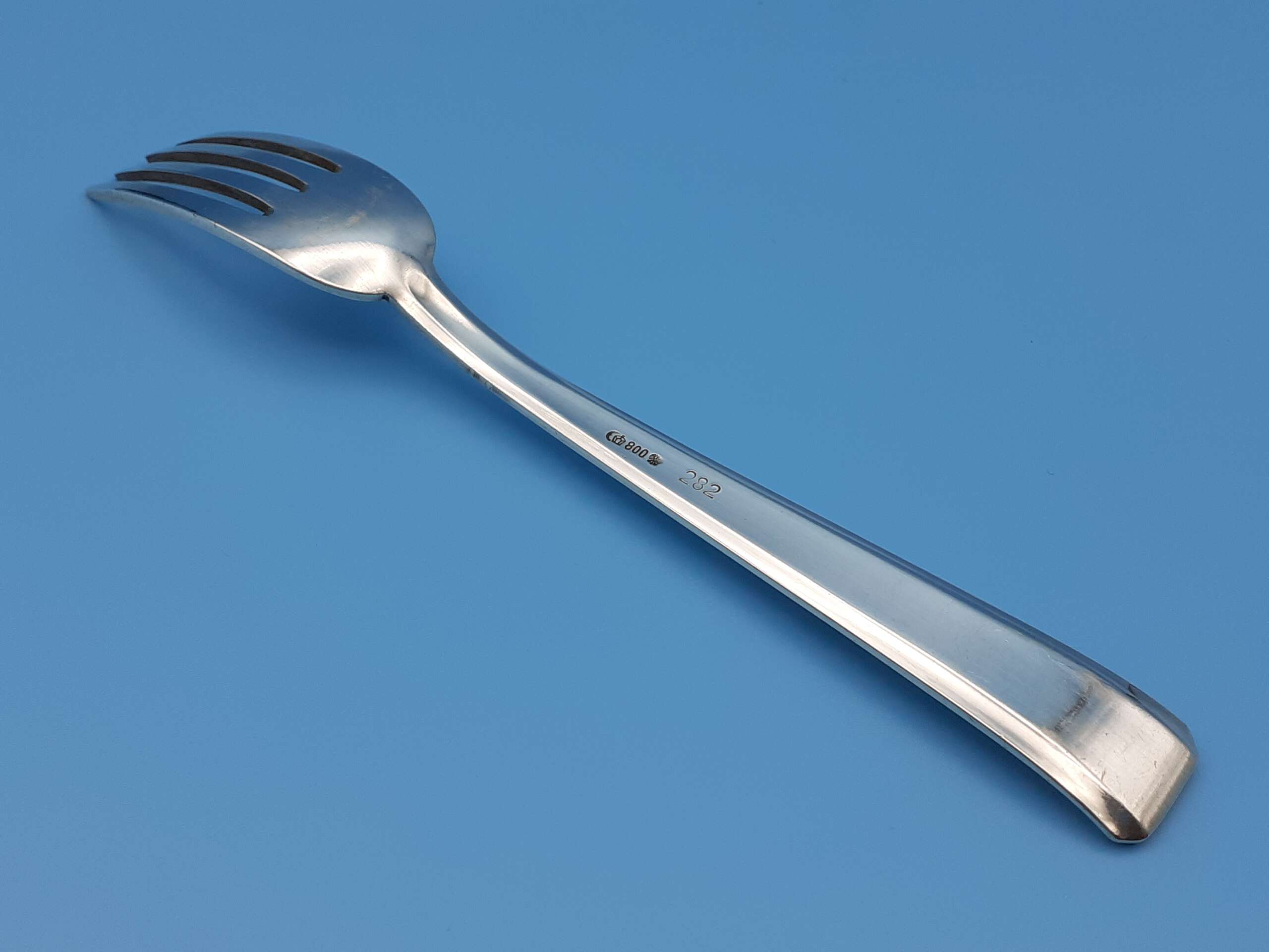 Bruckmann & Sohne Silver Dessert Fork from Adolf Hitler`s Glass Observation Wagon 10 ‘282’ - Image 3