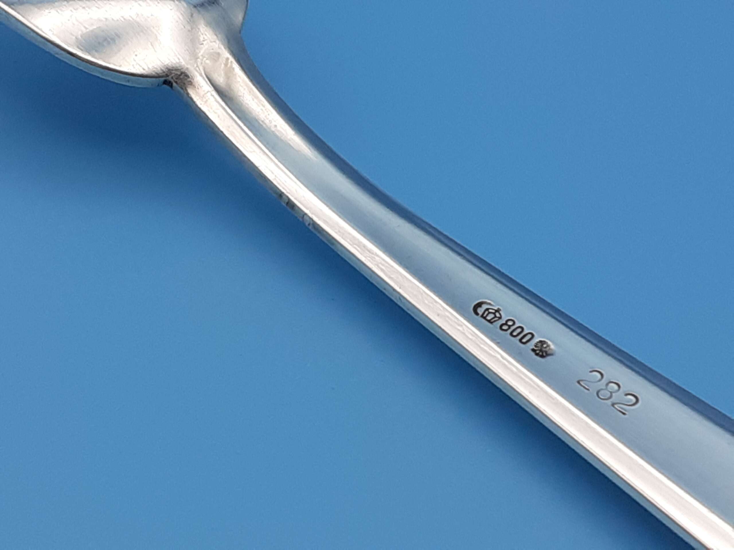 Bruckmann & Sohne Silver Dessert Fork from Adolf Hitler`s Glass Observation Wagon 10 ‘282’ - Image 4