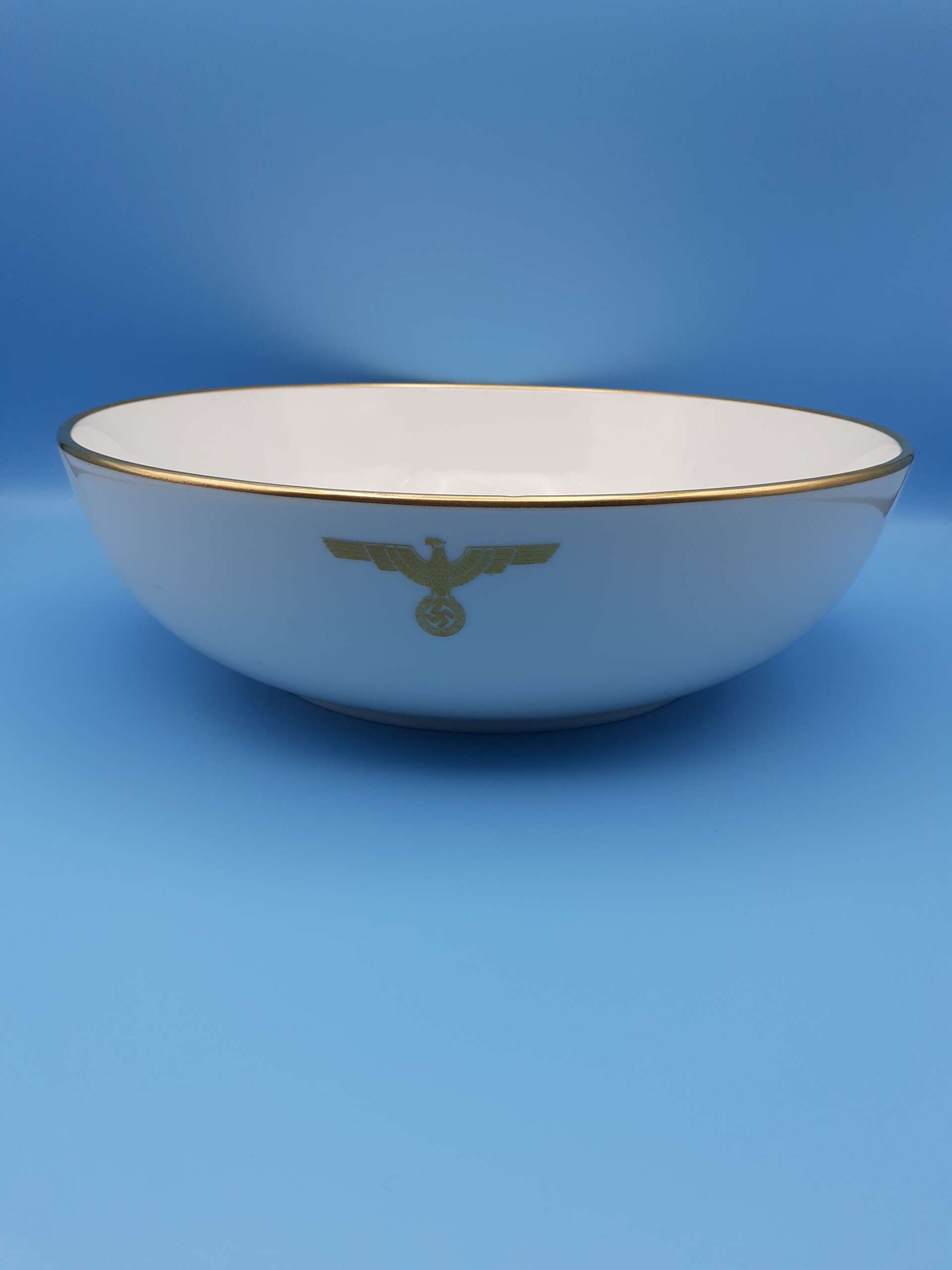 Nymphenburg Porcelain Large Serving Bowl from Adolf Hitler`s personal Formal Tableware at the Deutscher Hof