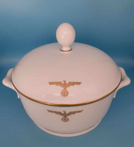 Nymphenburg Porcelain Lidded Soup Tureen from Adolf Hitler`s personal Formal Tableware at the Deutscher Hof