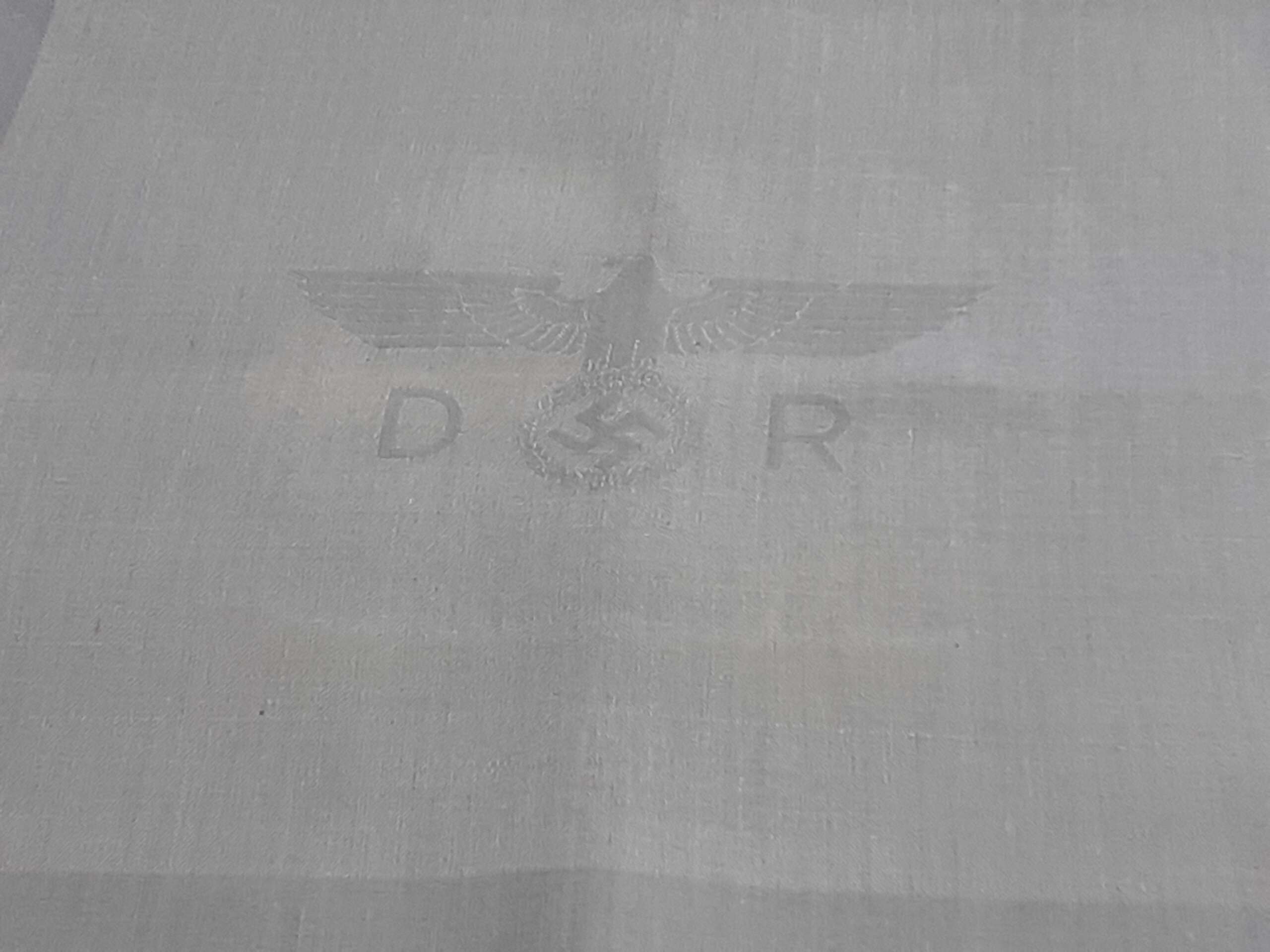 Deutsche Reichsbahn Informal Linen Napkin from Hermann Göring`s First Dining Wagon 10 ‘241’ - Image 2