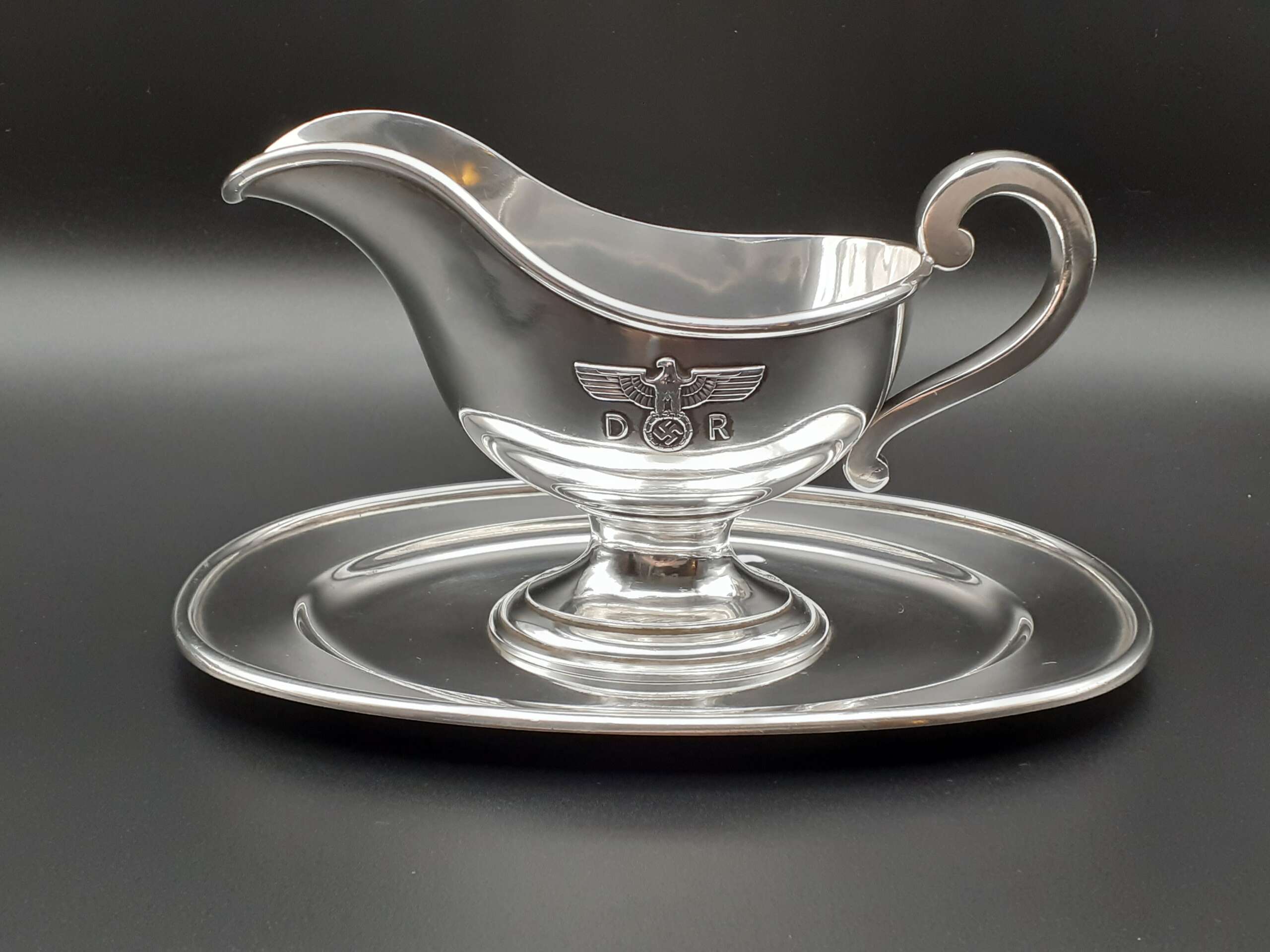 Bruckmann Silver Individual Gravy Boat from Hermann Göring`s Dining Wagon 10 ‘243’