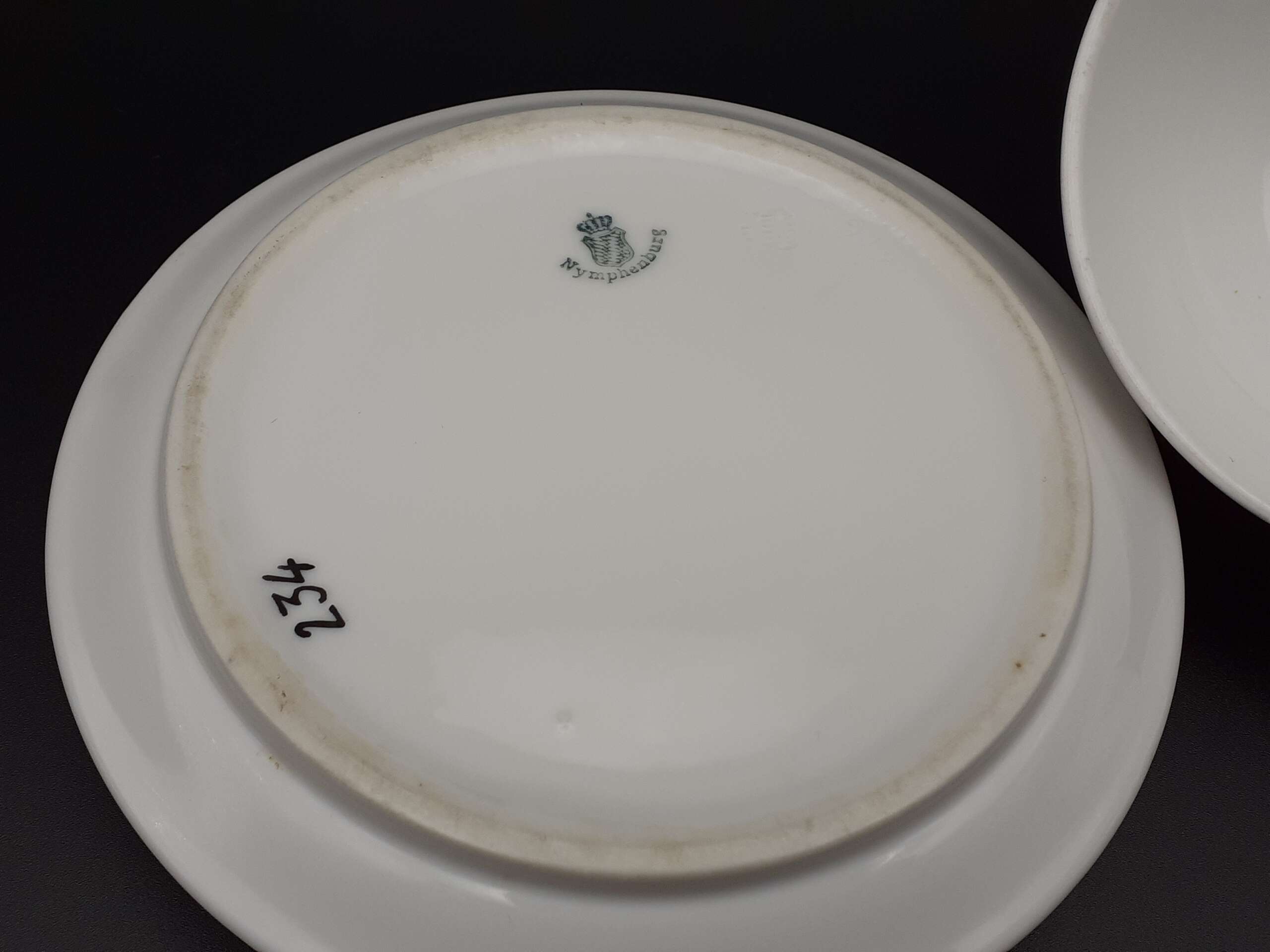 Nymphenburg Porcelain Dome Lidded Cheese/Butter Dish from Hermann Göring’s Guest Wagon 10 ‘234’ - Image 3