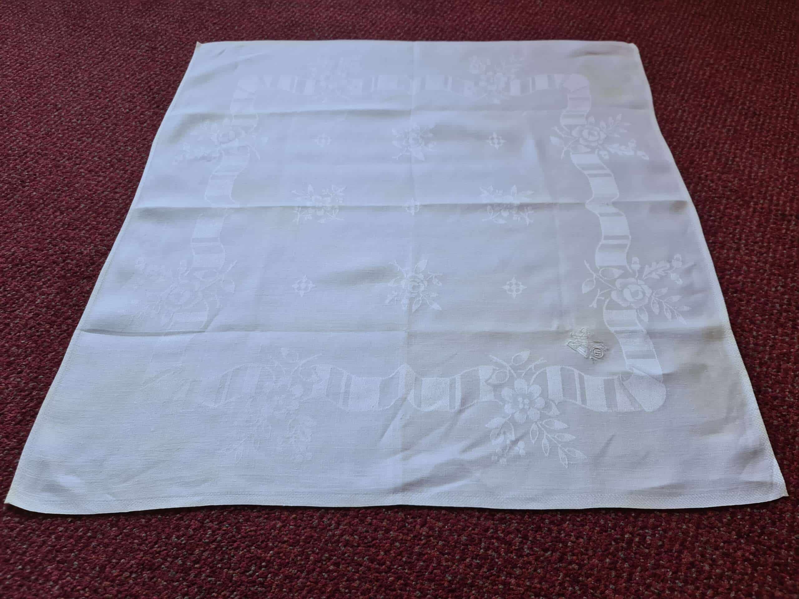 Adolf Hitler Floral & Ribbon Pattern Formal NapkinĀ from The Berghof - Image 6