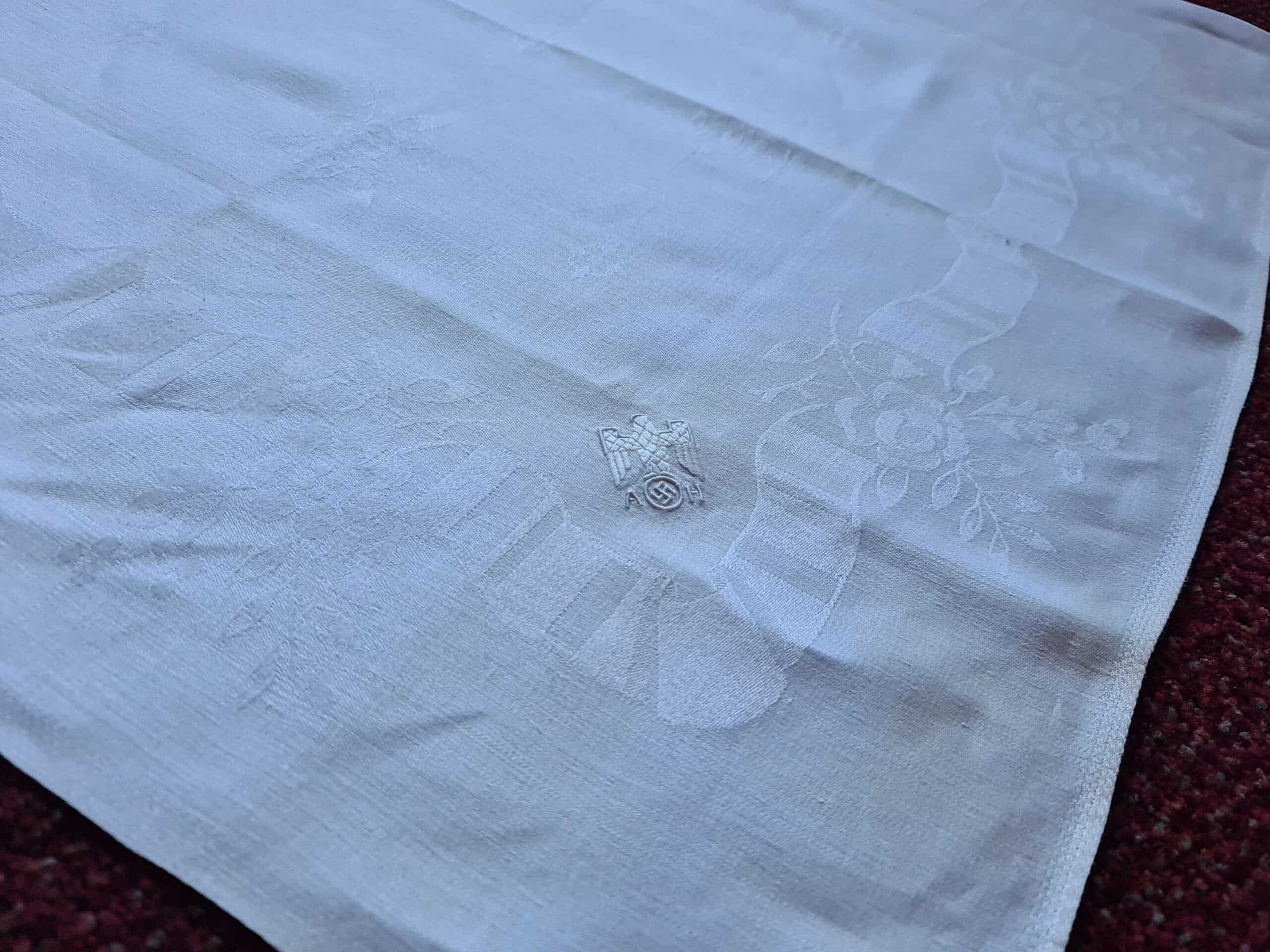 Adolf Hitler Floral & Ribbon Pattern Formal NapkinĀ from The Berghof - Image 5