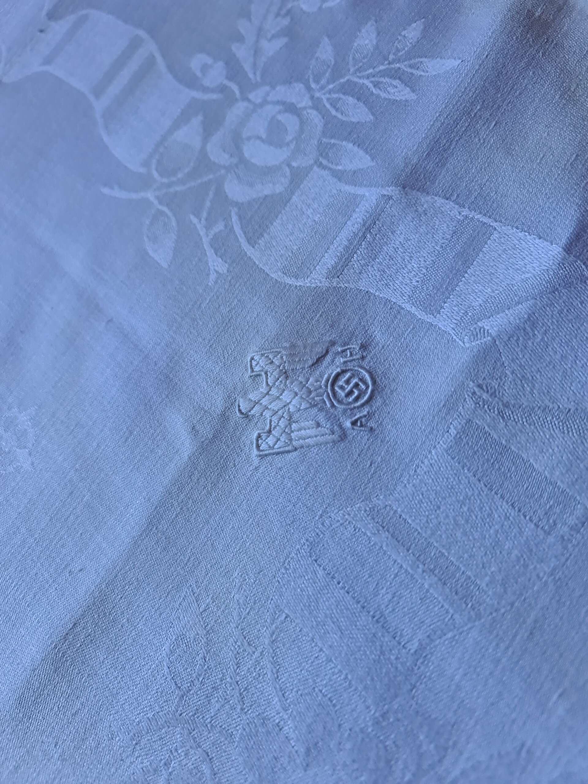 Adolf Hitler Floral & Ribbon Pattern Formal NapkinĀ from The Berghof