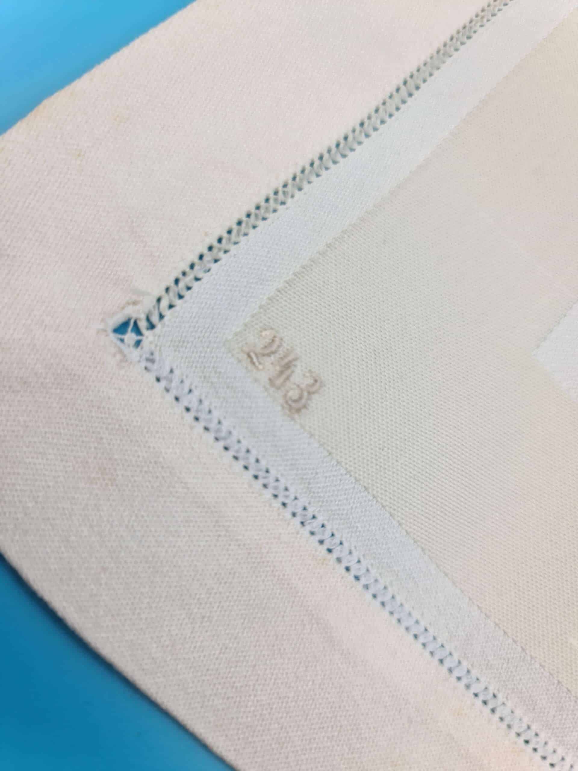 Deutsche Reichsbahn Formal Napkin & Silver Napkin Ring Set from Hermann Göring`s Dining Wagon 10 ‘243’ - Image 15