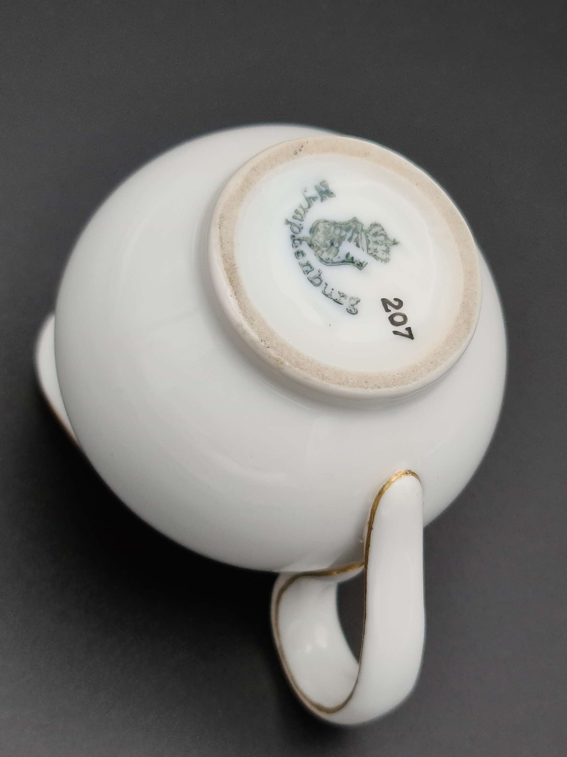 Nymphenburg Porcelain Creamer / Small Milk Jug from Joseph Goebbel`s Personal Wagon 10 ‘207’ - Image 2