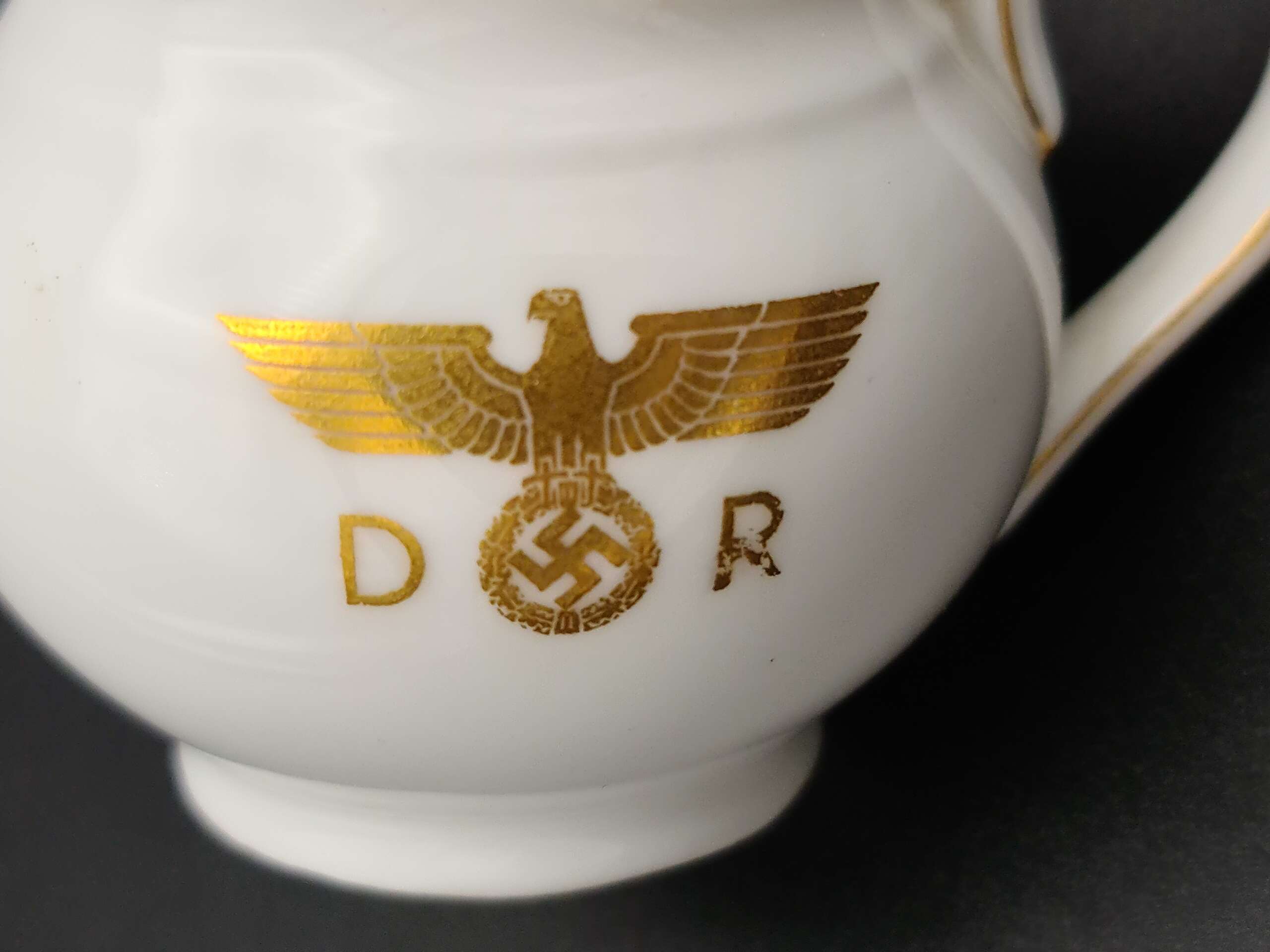 Nymphenburg Porcelain Creamer / Small Milk Jug from Joseph Goebbel`s Personal Wagon 10 ‘207’ - Image 3