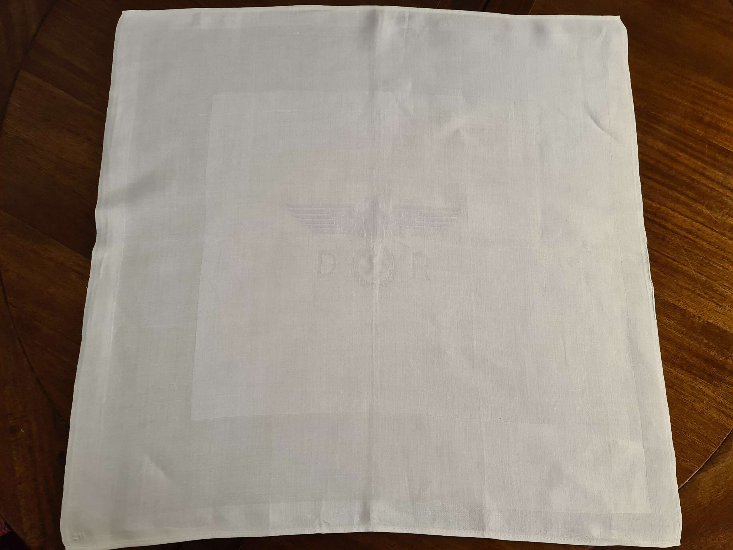 Deutsche Reichsbahn Informal Linen Napkin from Hermann Göring`s First Dining Wagon 10 ‘241’ (Larger size) - Image 3