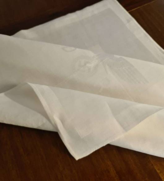Deutsche Reichsbahn Informal Linen Napkin from Hermann Göring`s First Dining Wagon 10 ‘241’ (Larger size)