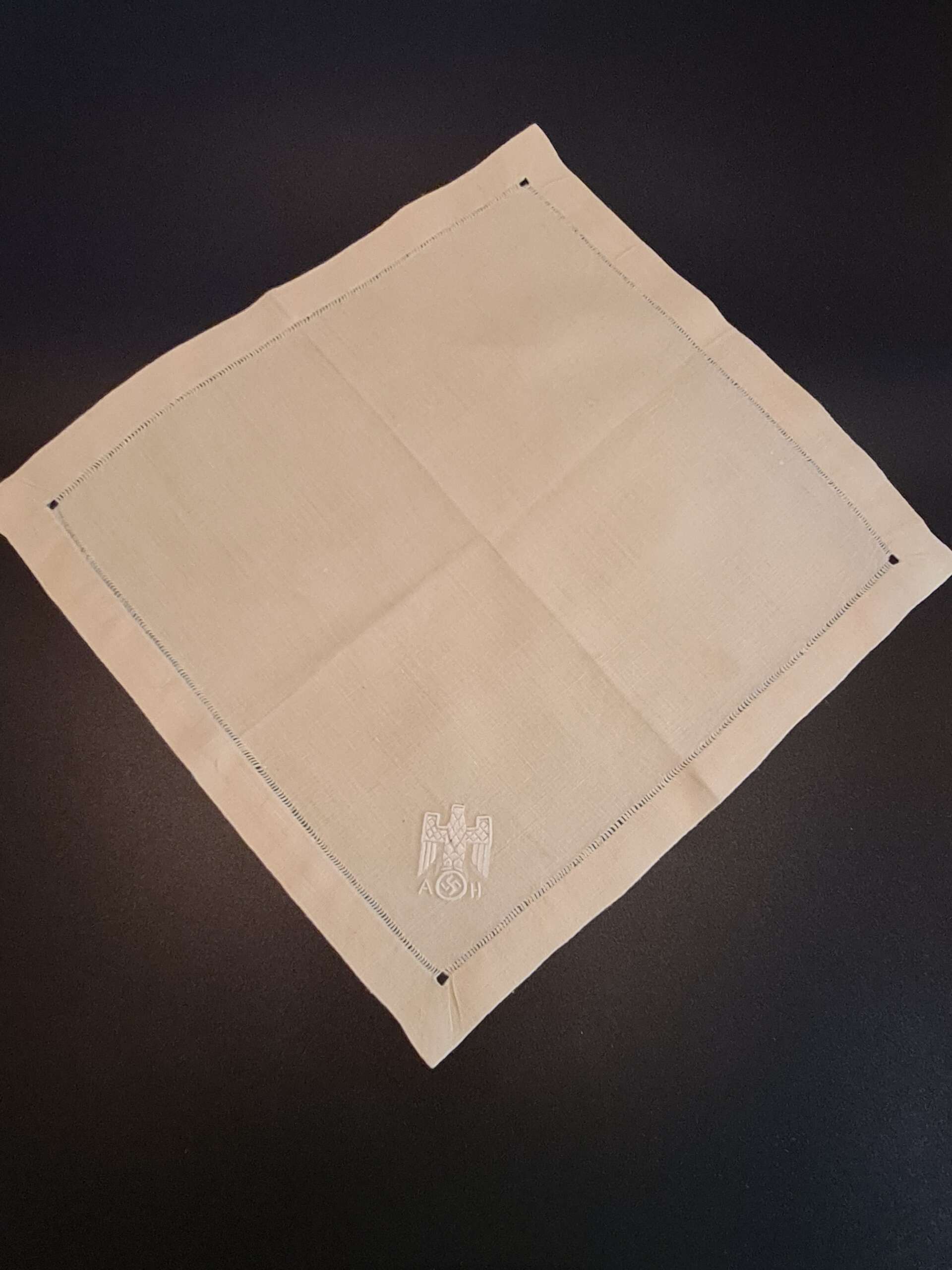 Adolf Hitler Informal Napkin from The Berghof (#1) - Image 3