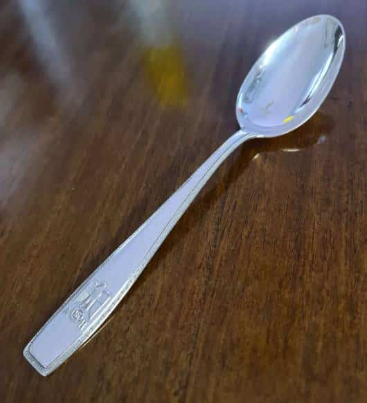 Adolf Hitler Silver Formal Dinner Spoon from The Berghof