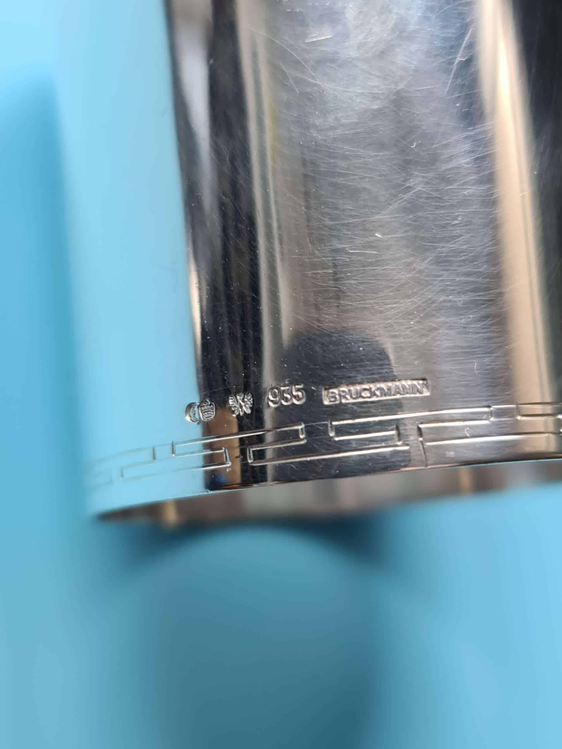 Adolf Hitler Silver Formal Napkin Ring from The Berghof, Bruckmann & Sohne ‘935’ - Image 2