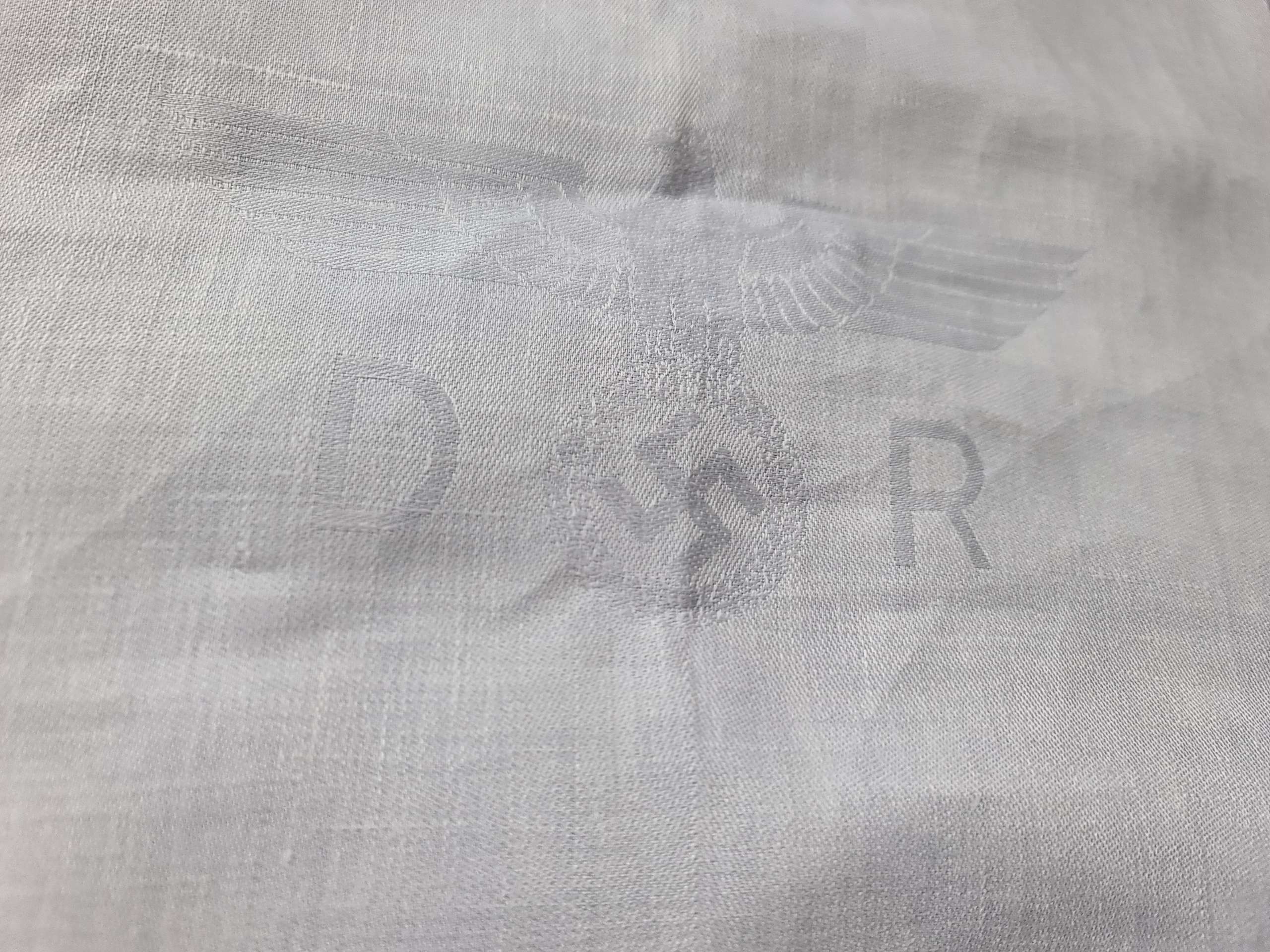 Deutsche Reichsbahn Informal Linen Napkin from Hermann Göring`s First Dining Wagon 10 ‘241’, Some damage! Special offer!