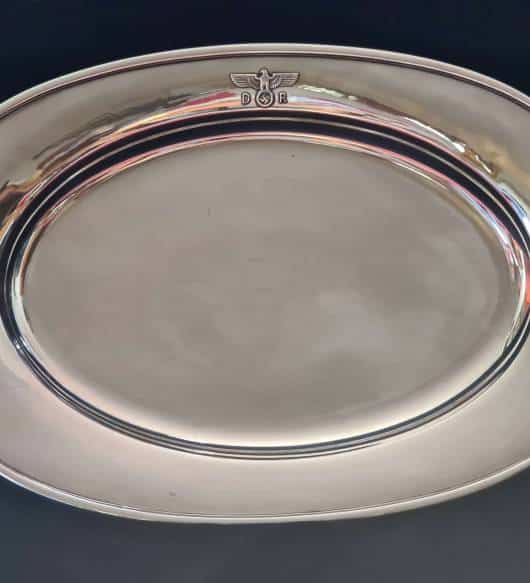 Deutsche Reichsbahn Large Oval Serving Tray from Hermann Göring’s Dining Wagon 10 ‘243’